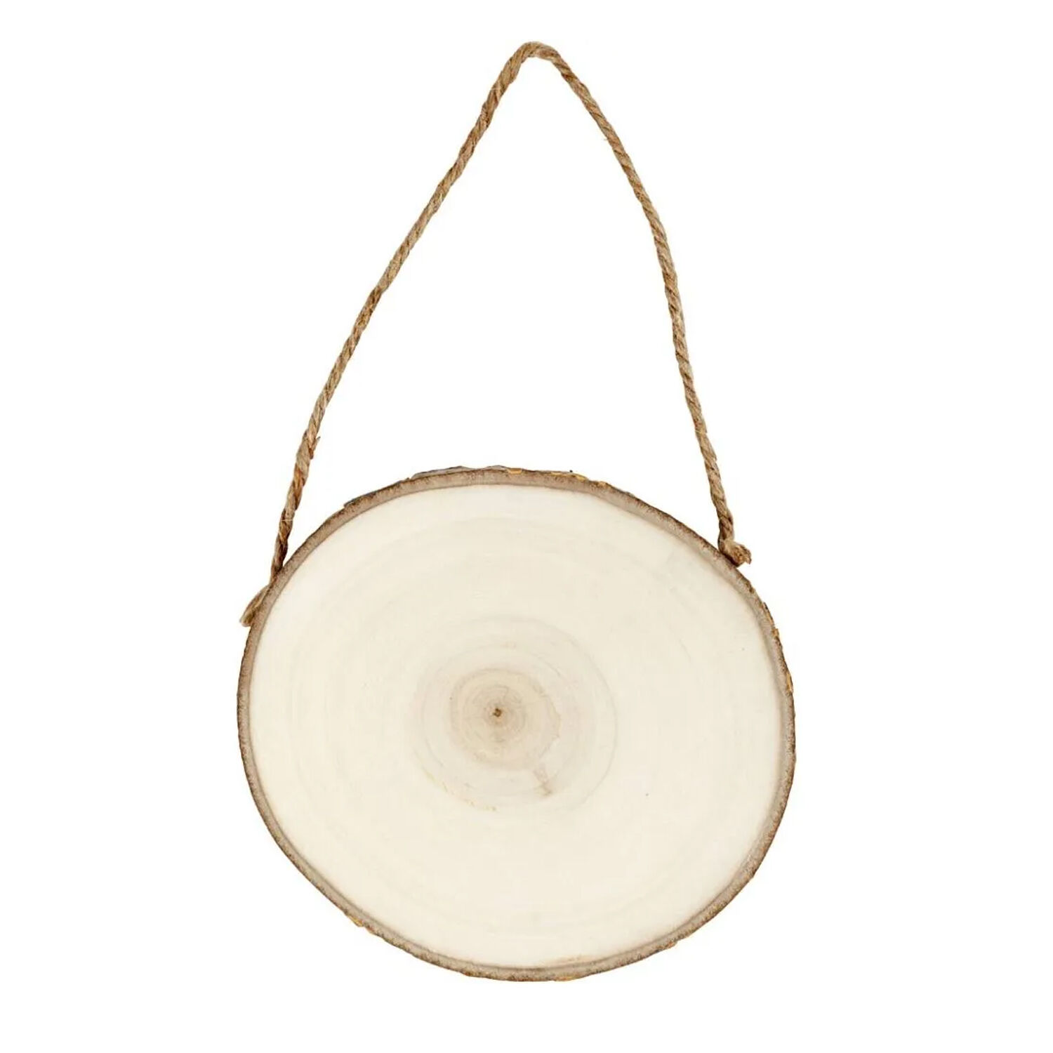 NEU T�rschild Rund aus Naturholz mit Rinde, 12-14 cm Durchmesser, 1 St�ck