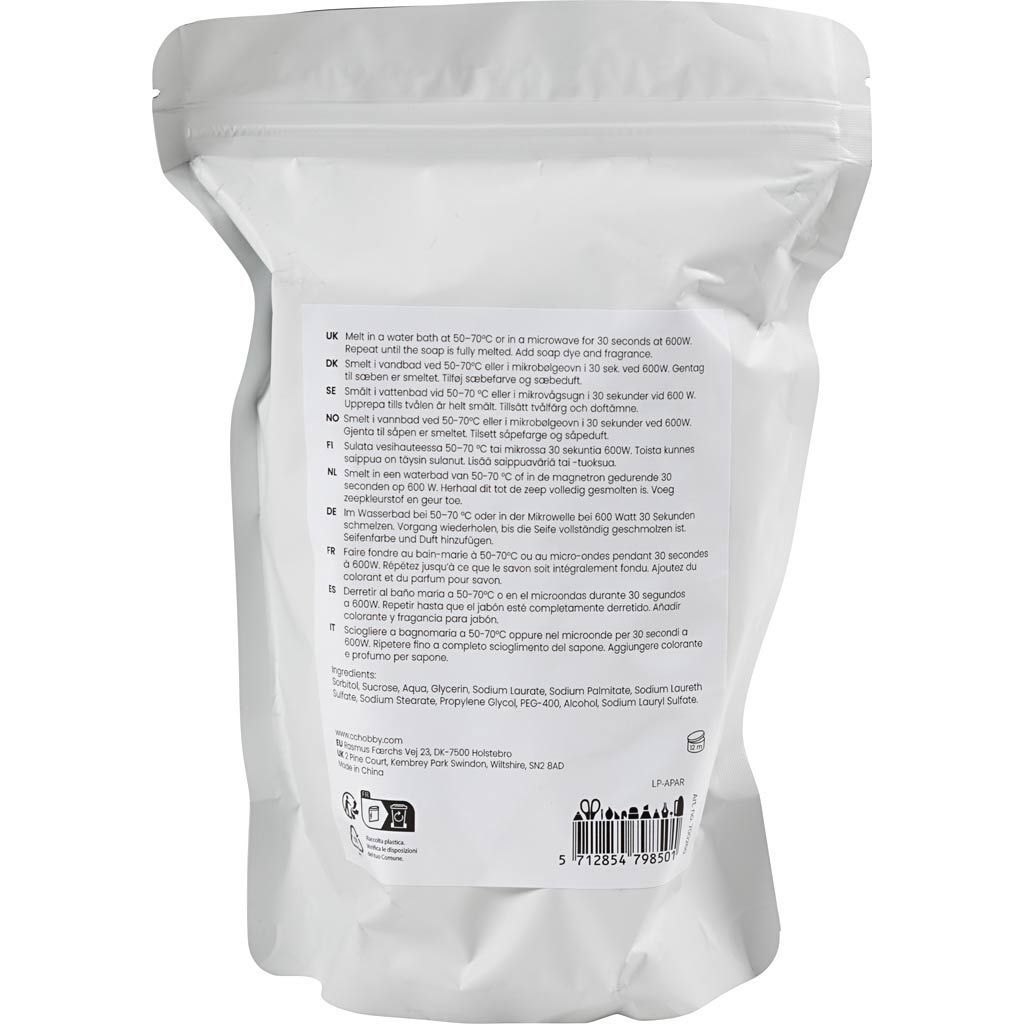 Klare Seifenbasis, Granulat, 500 g Bild 2