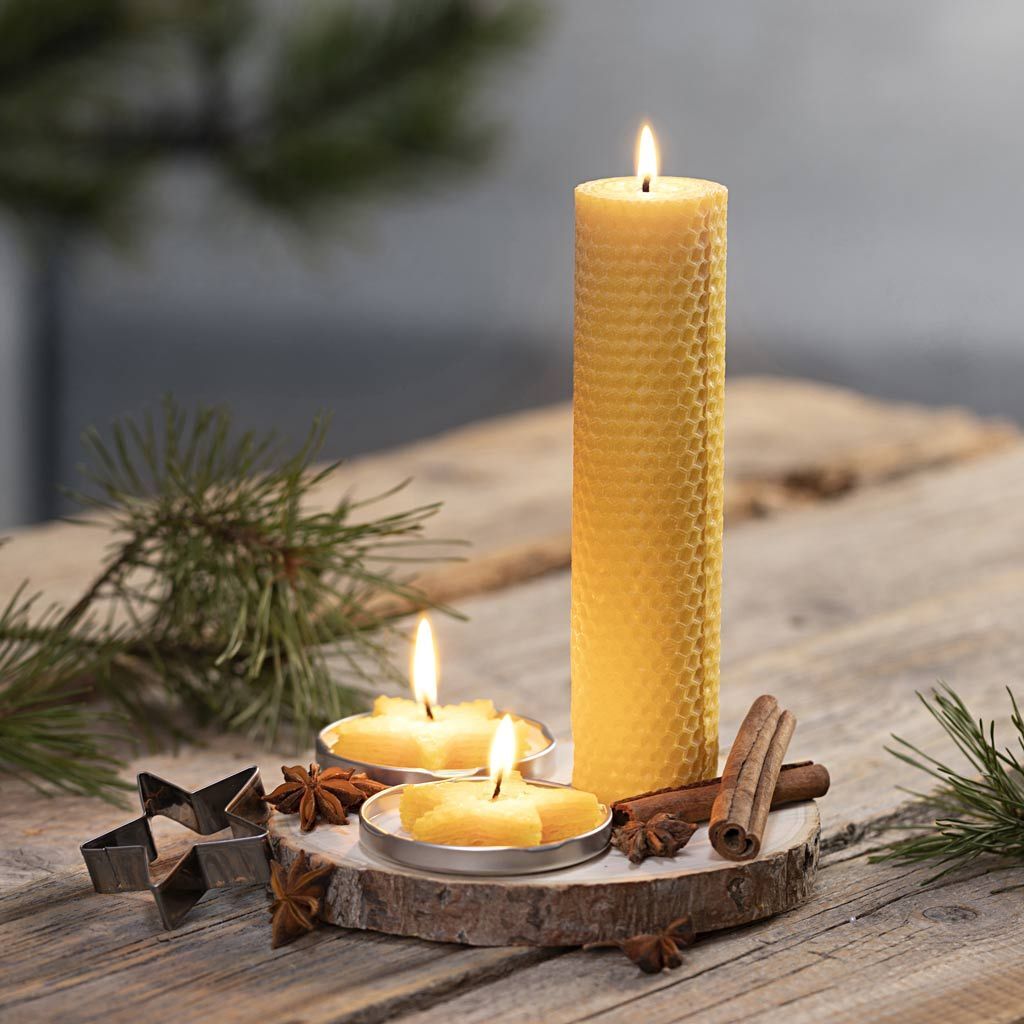 Bienenwachsplatten, Gr��e 20x33 cm, Dicke 2 mm, Natur Bild 3