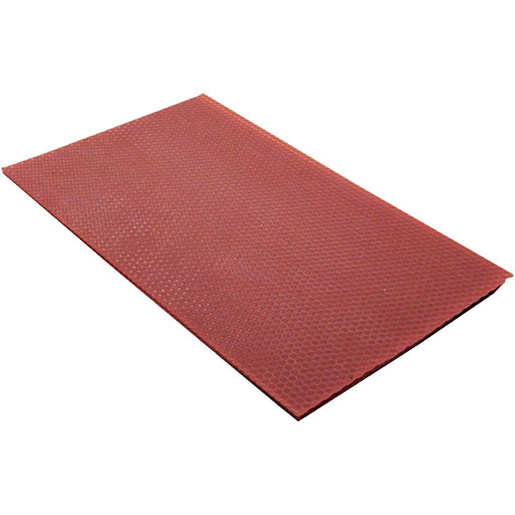 Bienenwachsplatten, Gr��e 20x33 cm, Dicke 2 mm, Rot