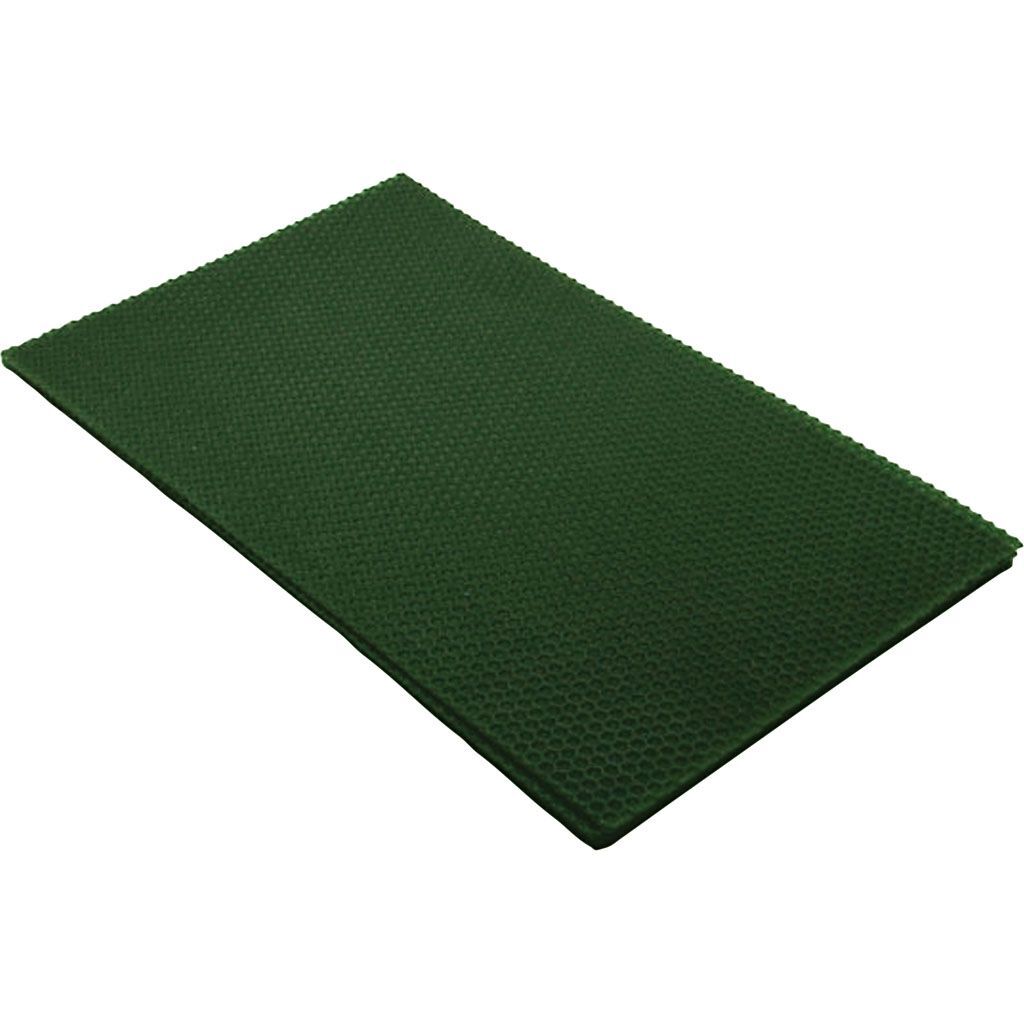Bienenwachsplatten, Gr��e 20x33 cm, Dicke 2 mm, Gr�n