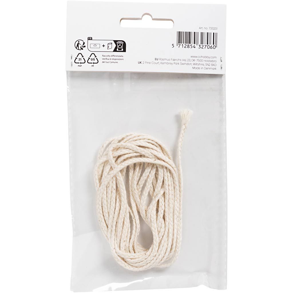 Docht, f�r getauchte Kerzen (� 22�30�mm) und geformte Kerzen (� 60�80�mm), 100g, 3m Bild 2