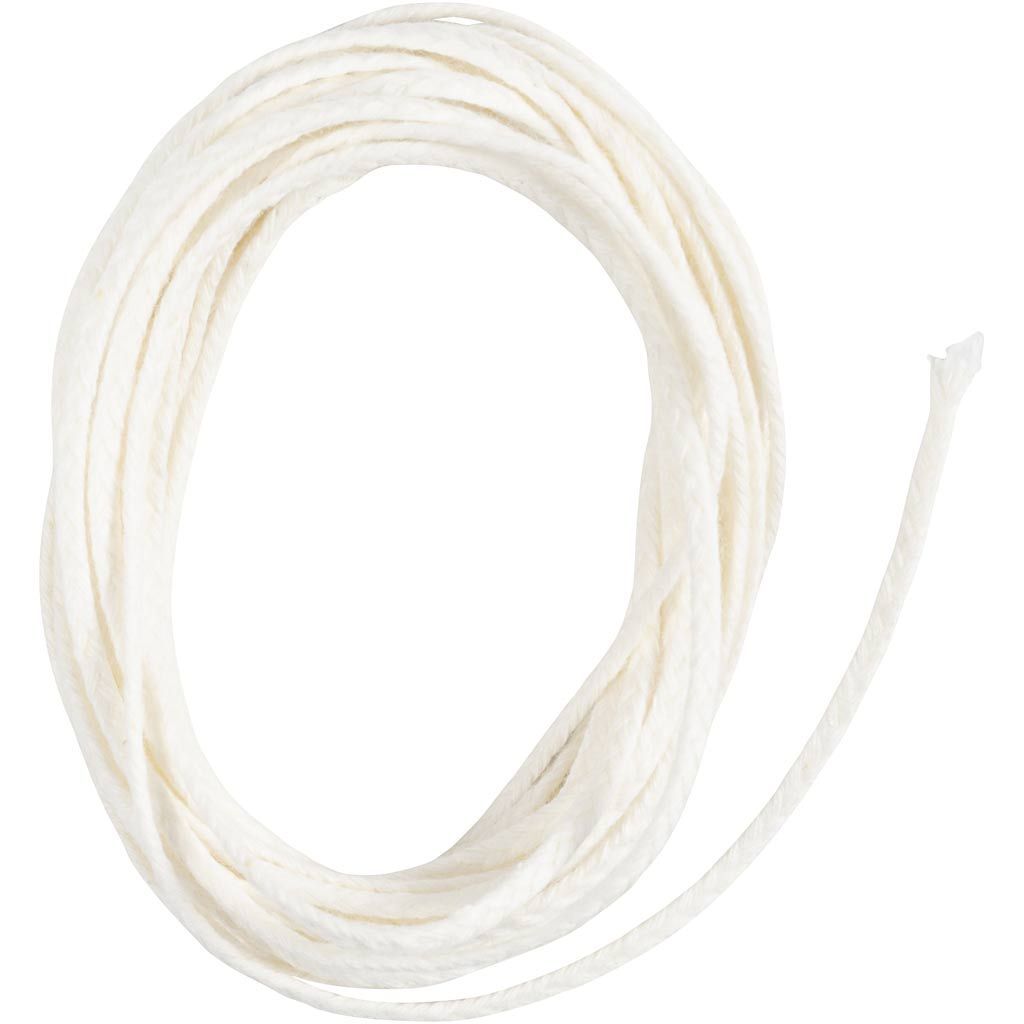 Docht f�r Kerzen aus Stearin, f�r geformte Kerzen (� 50�70�mm) , 100g, 3m Bild 3