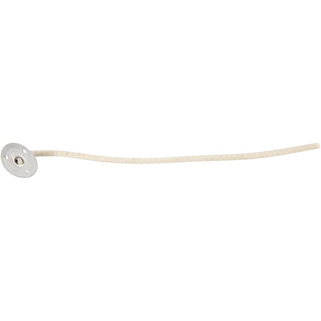 Dochte f�r Kerzen in Gef��en, f�r Beh�lter mit 20�65mm L�nge 110mm, Dicke 2mm, 10 St�ck Bild 4