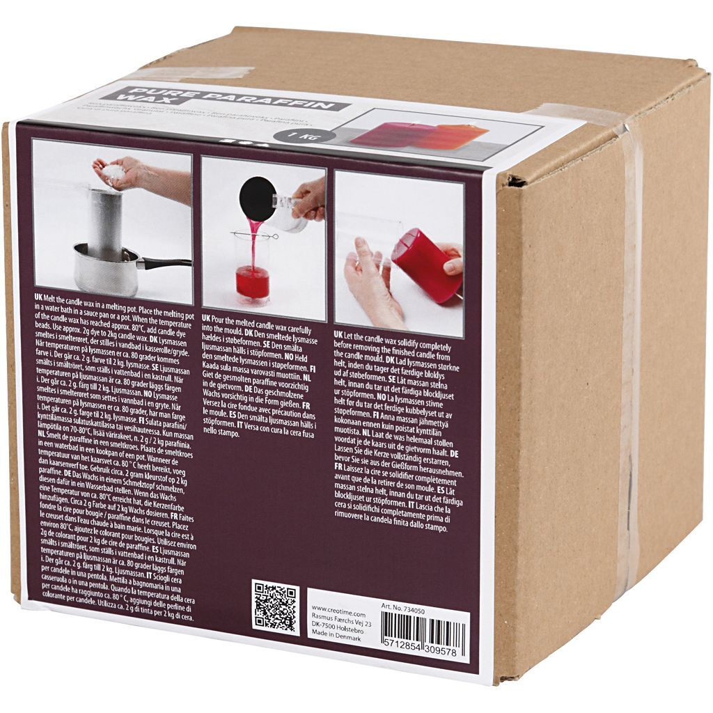 Reines Paraffinwachs zum Kerzengie�en, 1 kg Bild 2