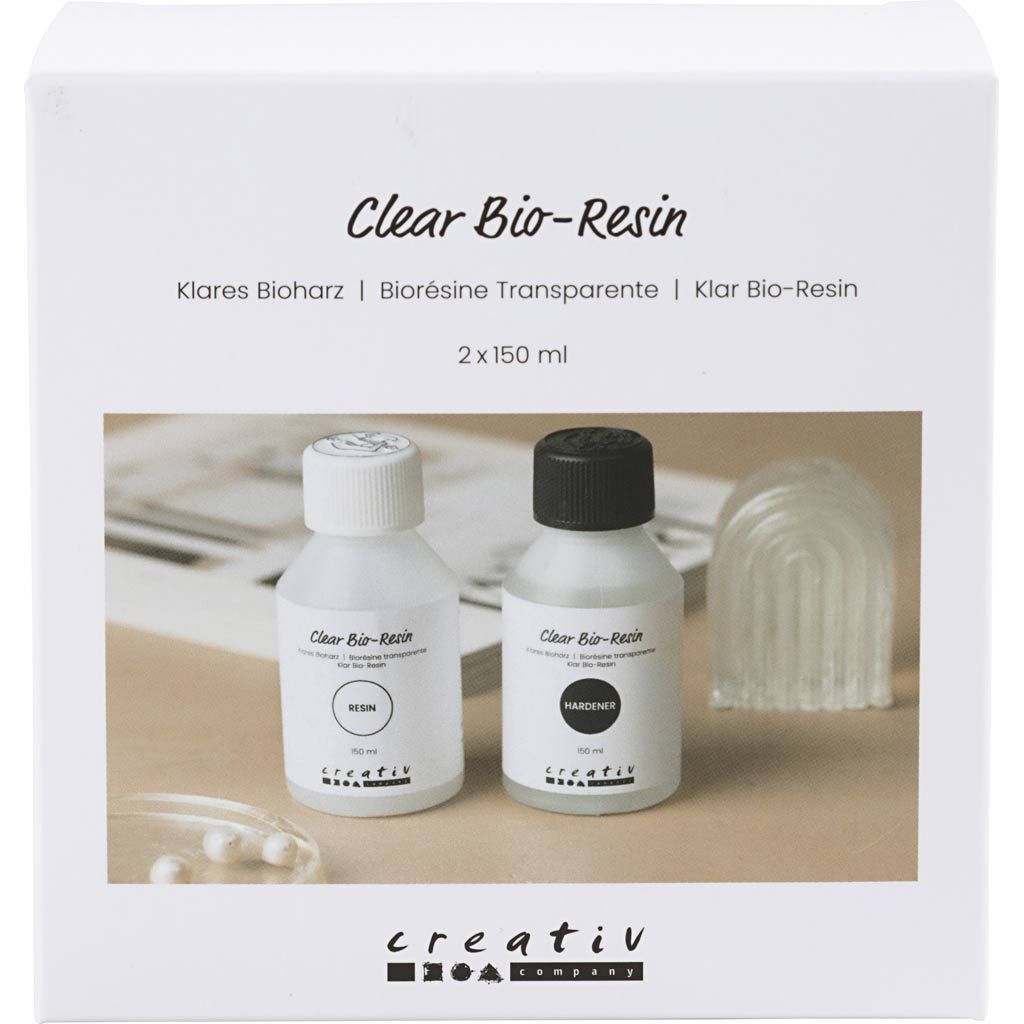 Klares Bio-Gie�harz, Transparent, 2x150 ml