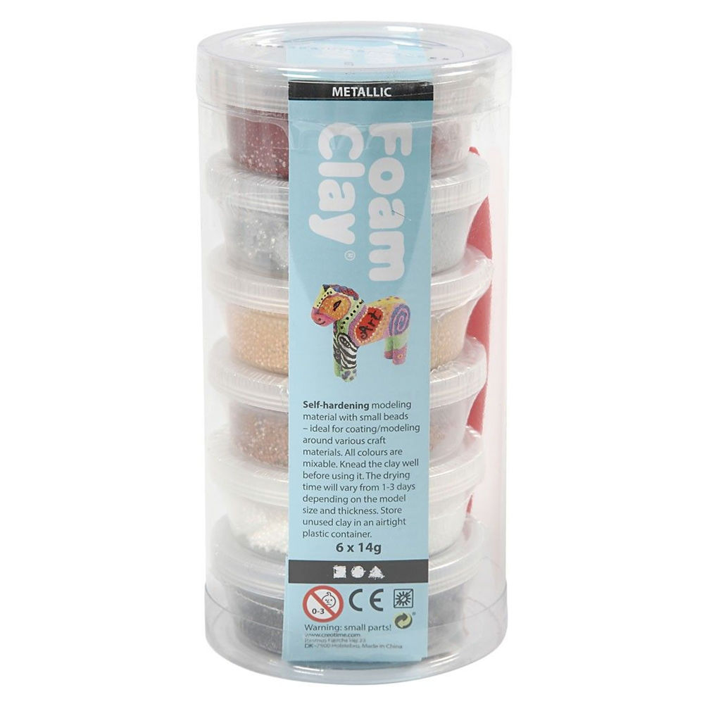 SALE Foam Clay, Metallic-Set, 6x14g Bild 2