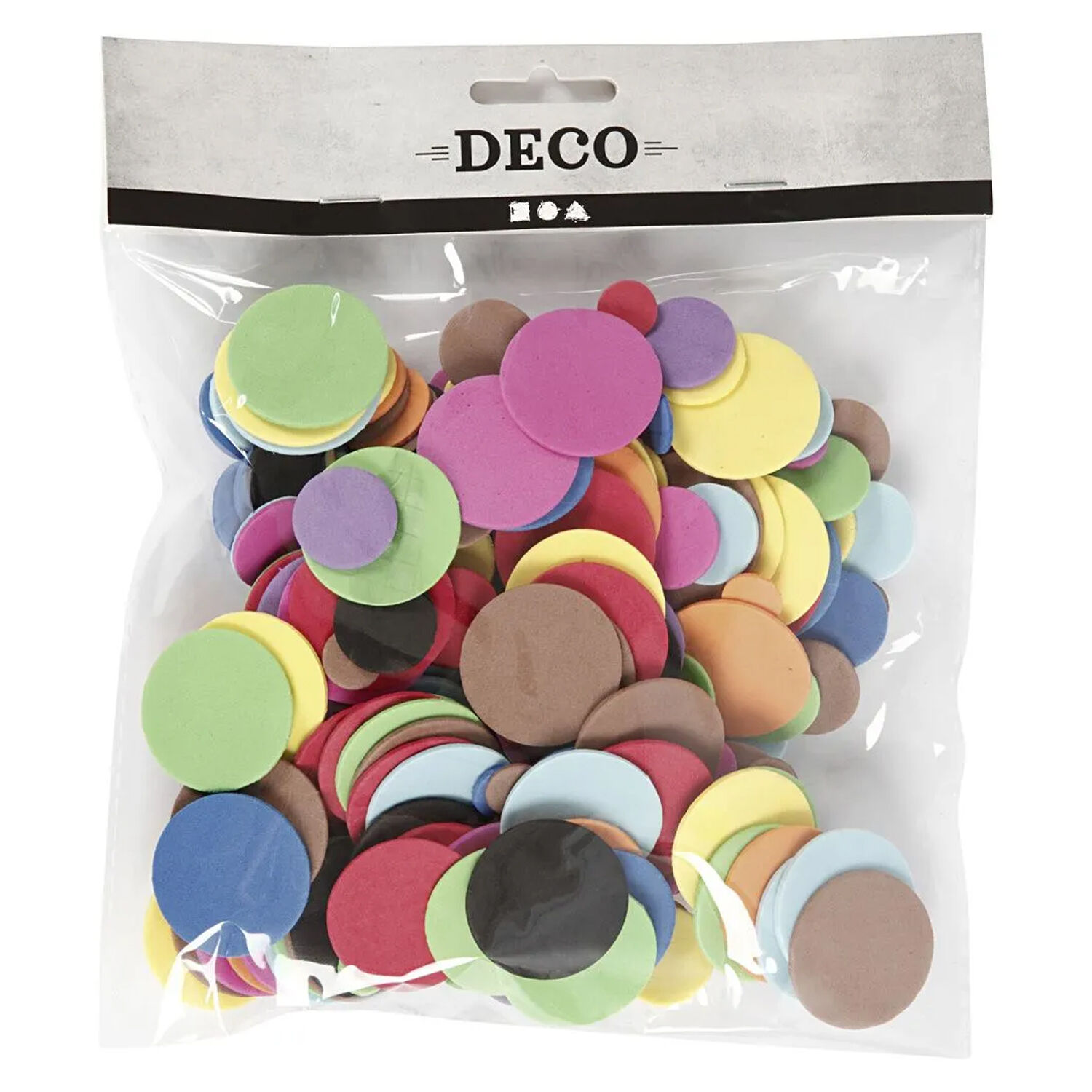 NEU Moosgummikreise 300 St�ck sort., � 12+20+32 mm