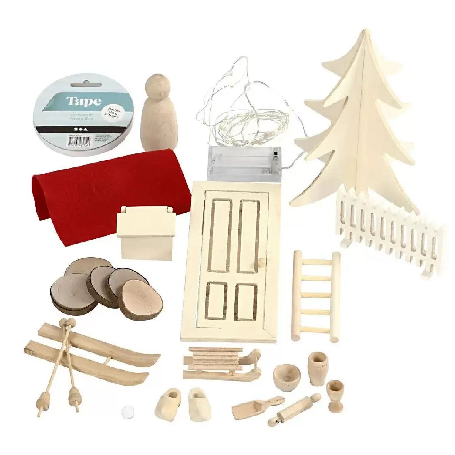 NEU Wichtel Miniatur Wichtelt�r-Bausatz / Komplettset Winter Wichtelt�r