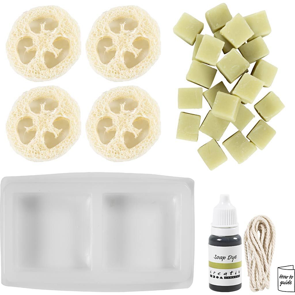 Kreativ Set Seifenherstellung, Loofah, Olivgr�n Bild 3