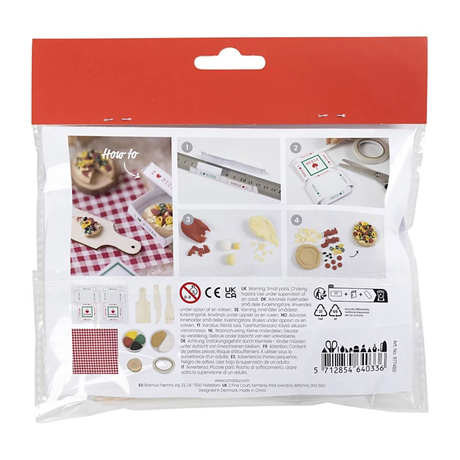 NEU Bastel-Set Wichtel / Miniaturen, Pizza & Zubeh�r Bild 2