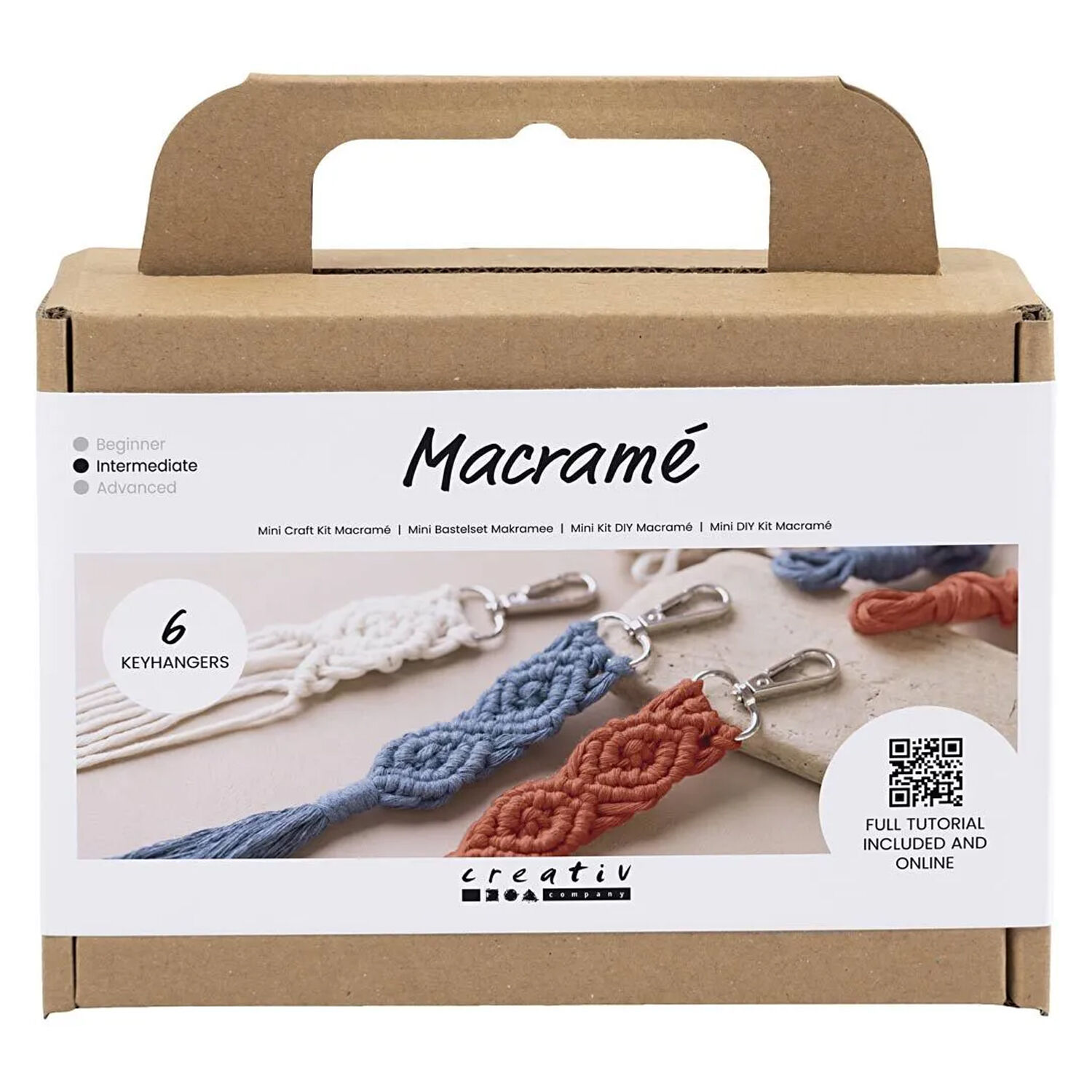 NEU Mini Bastelset Makramee, Schl�sselringe - DIY Set