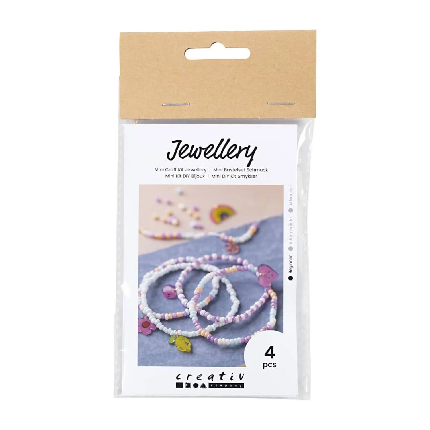 NEU Mini Kreativ Set Schmuck f�r 4 Armb�nder mit Schrumpffolie