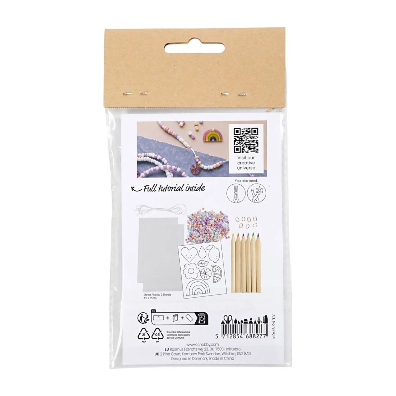 NEU Mini Kreativ Set Schmuck f�r 4 Armb�nder mit Schrumpffolie Bild 2