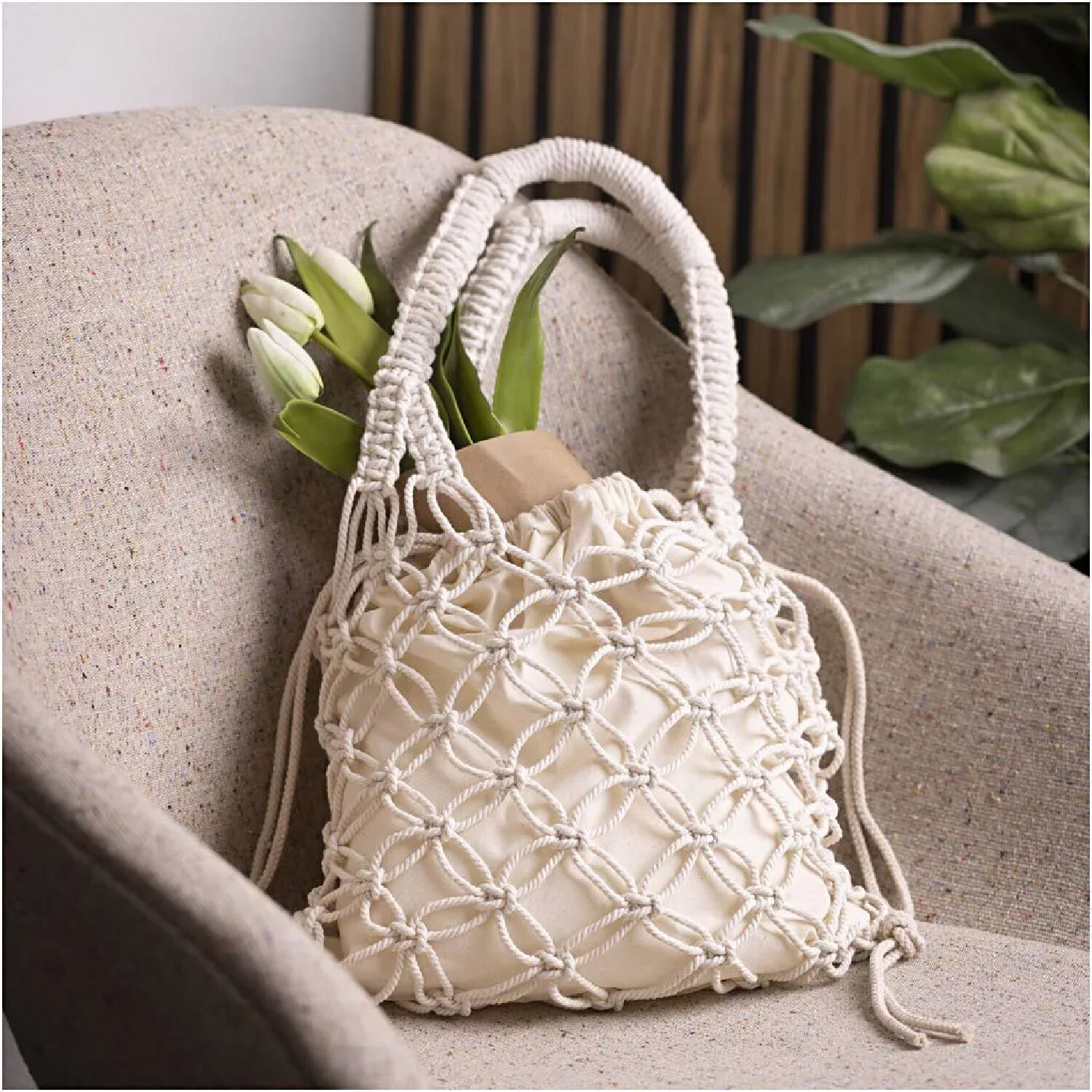 NEU Kreativ Set Macram� f�r eine Tasche Bild 4