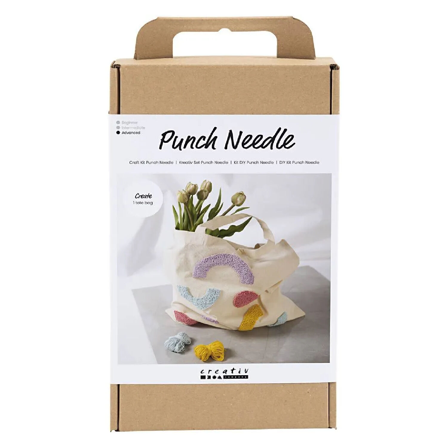 Kreativ Set Punch Needle / 3D-Sticken, mit Stofftasche
