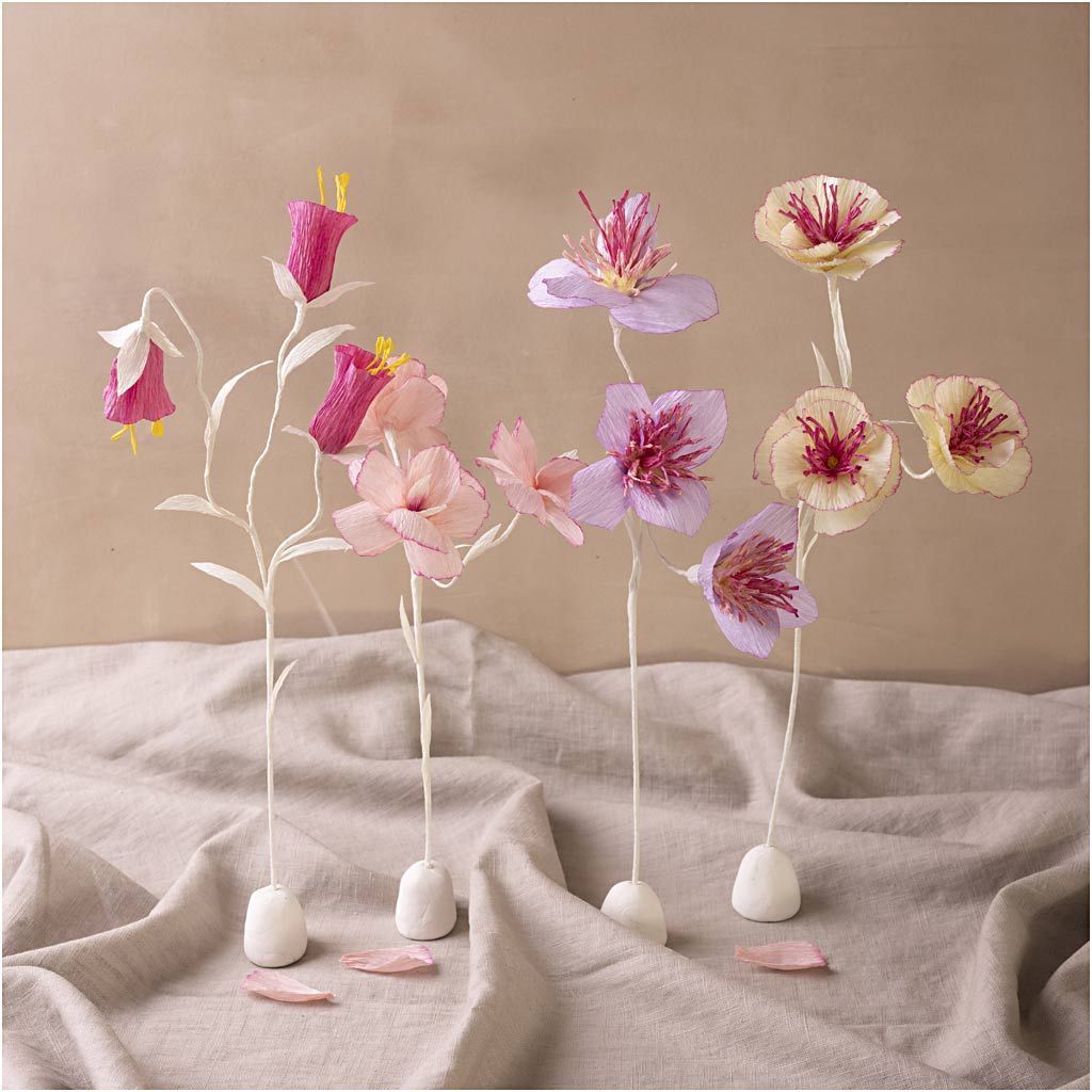 Kreativ Set Floristen-Krepppapier, Blumen, Pastellfarben Bild 4