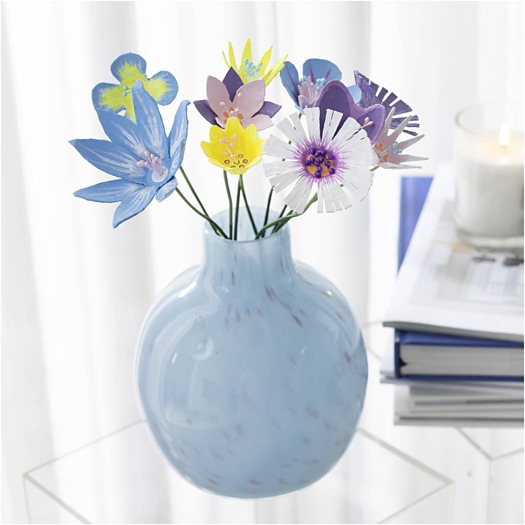 Kreativ Set Eierkarton-Blumen, Pastellfarben Bild 4