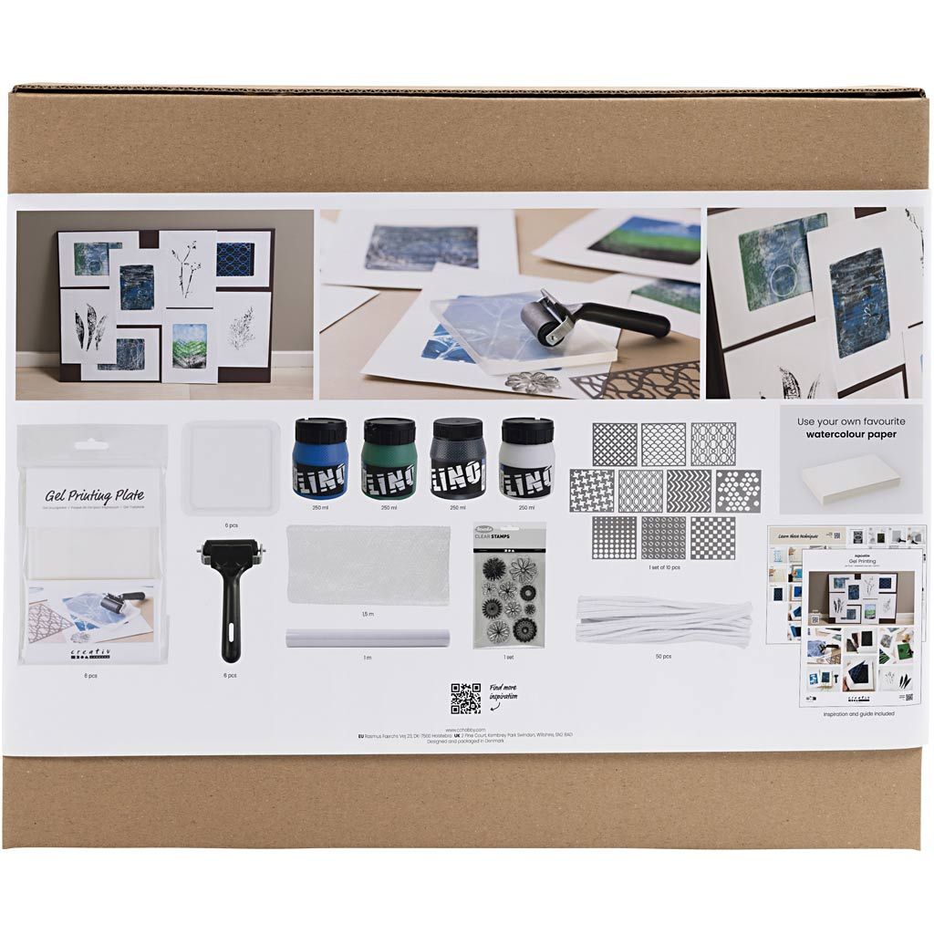 Gruppen-Kreativset Gel-Druck, Farbenfrohe Drucke Bild 2