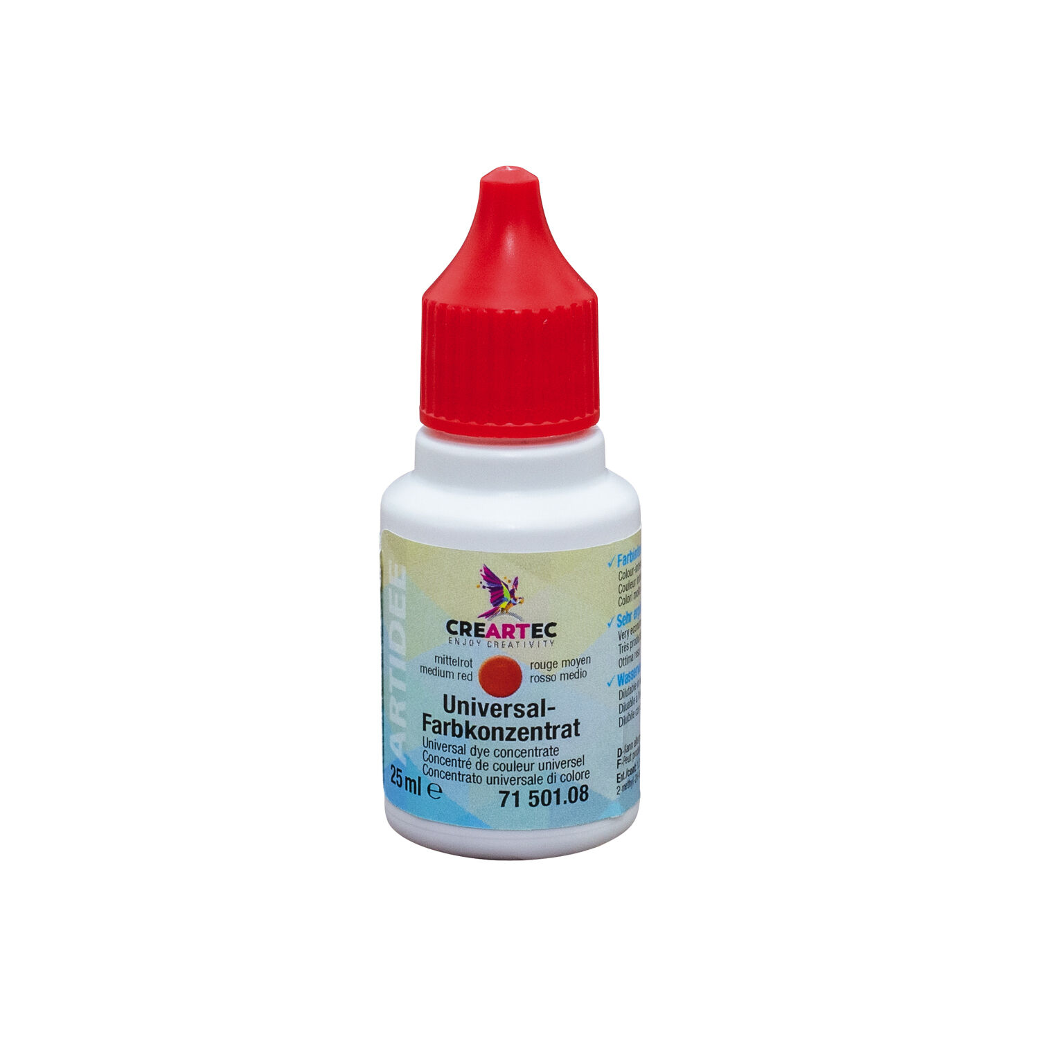 NEU Universal-Farbkonzentrat wasserverd�nnbar, 25 ml, mittelrot