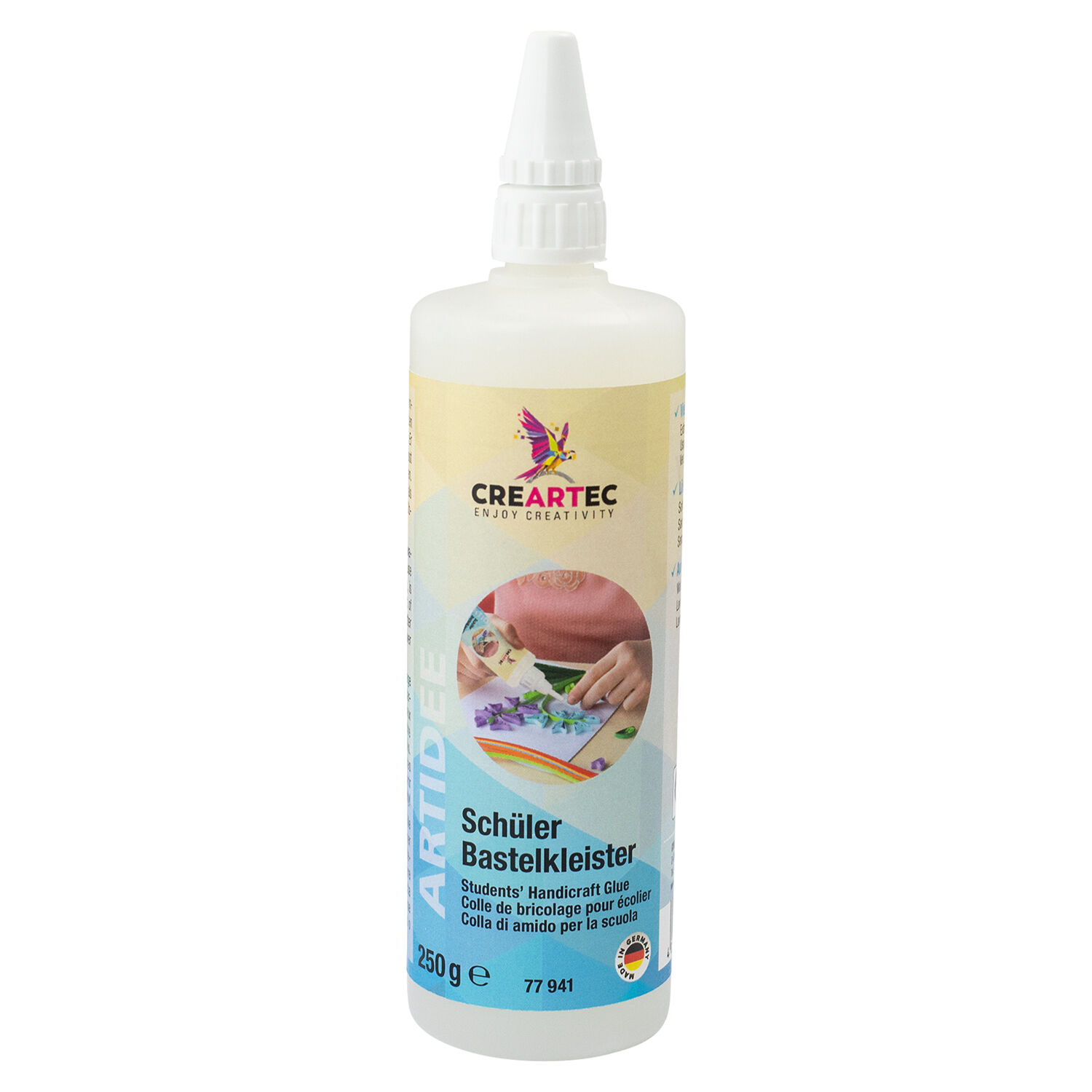 NEU Sch�ler-Bastelkleister, auswaschbar und l�semittelfrei, 250 g