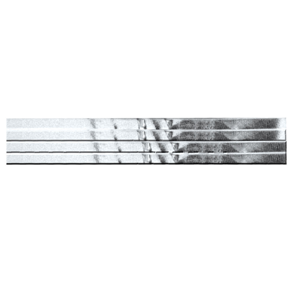 SALE Zierstreifen glatt L: 200mm, B: 2mm 15 Stk silber