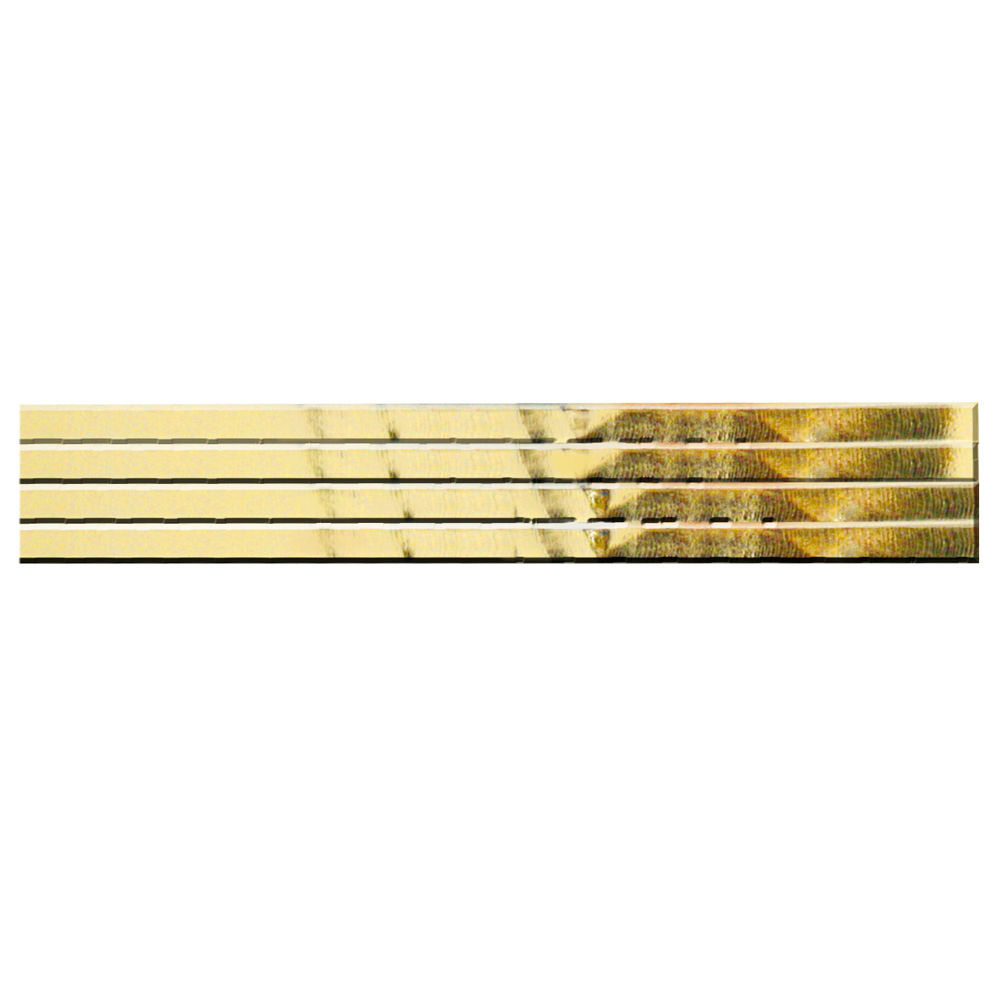 SALE Zierstreifen glatt L: 200mm, B:2 mm 15 Stk, gold