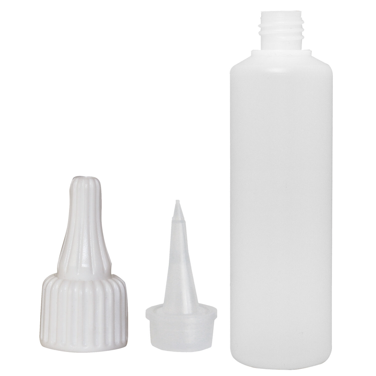 NEU Leer-Malflasche, 125ml mit Feind�se & Verschluss