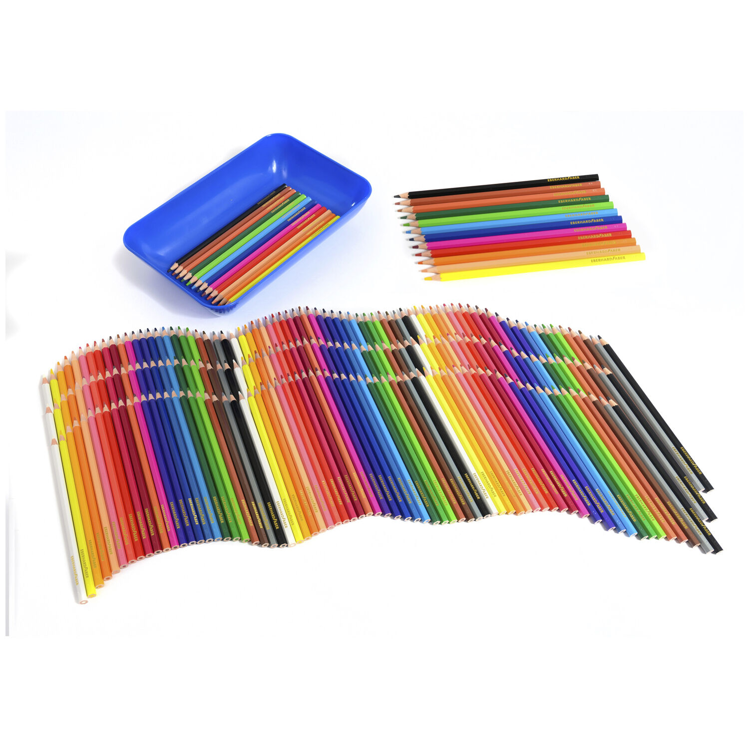 NEU EberhardFaber Kindergarten-Paket mit 216 d�nnen Buntstiften, hexagonal 3mm, inkl. Bastelschale