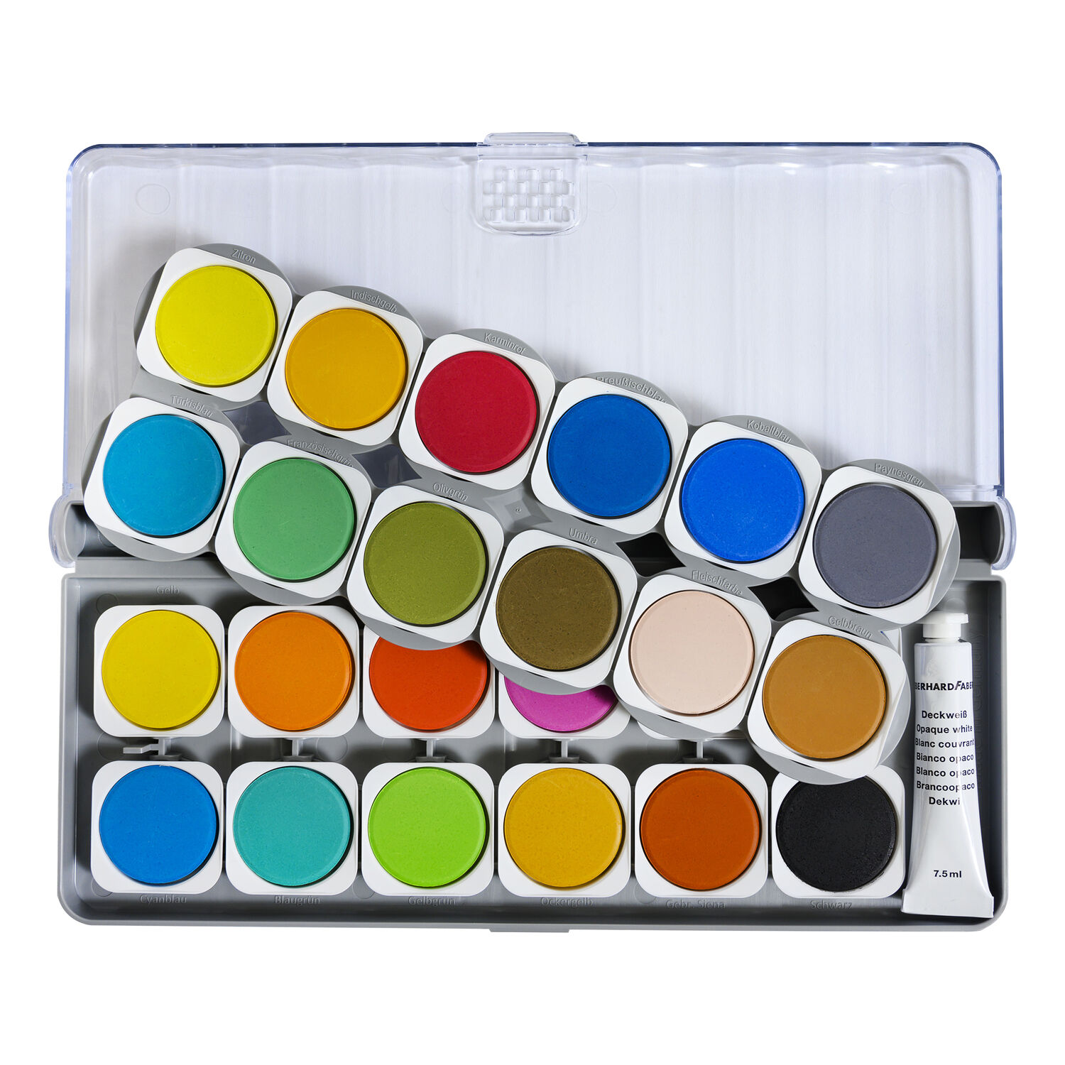 NEU Eberhard Faber Winner, 24er Deckfarbkasten inkl. Deckwei� Bild 2