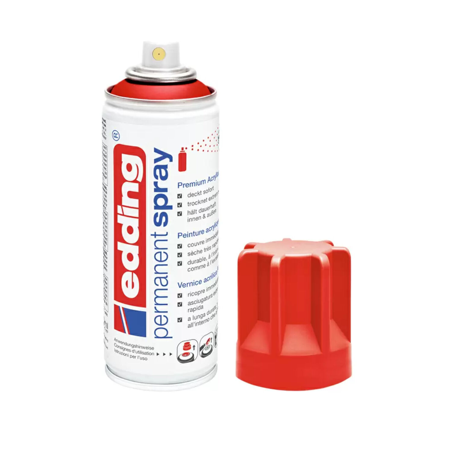Edding 5200 Permanent-Spray 200ml, verkehrsrot RAL3020