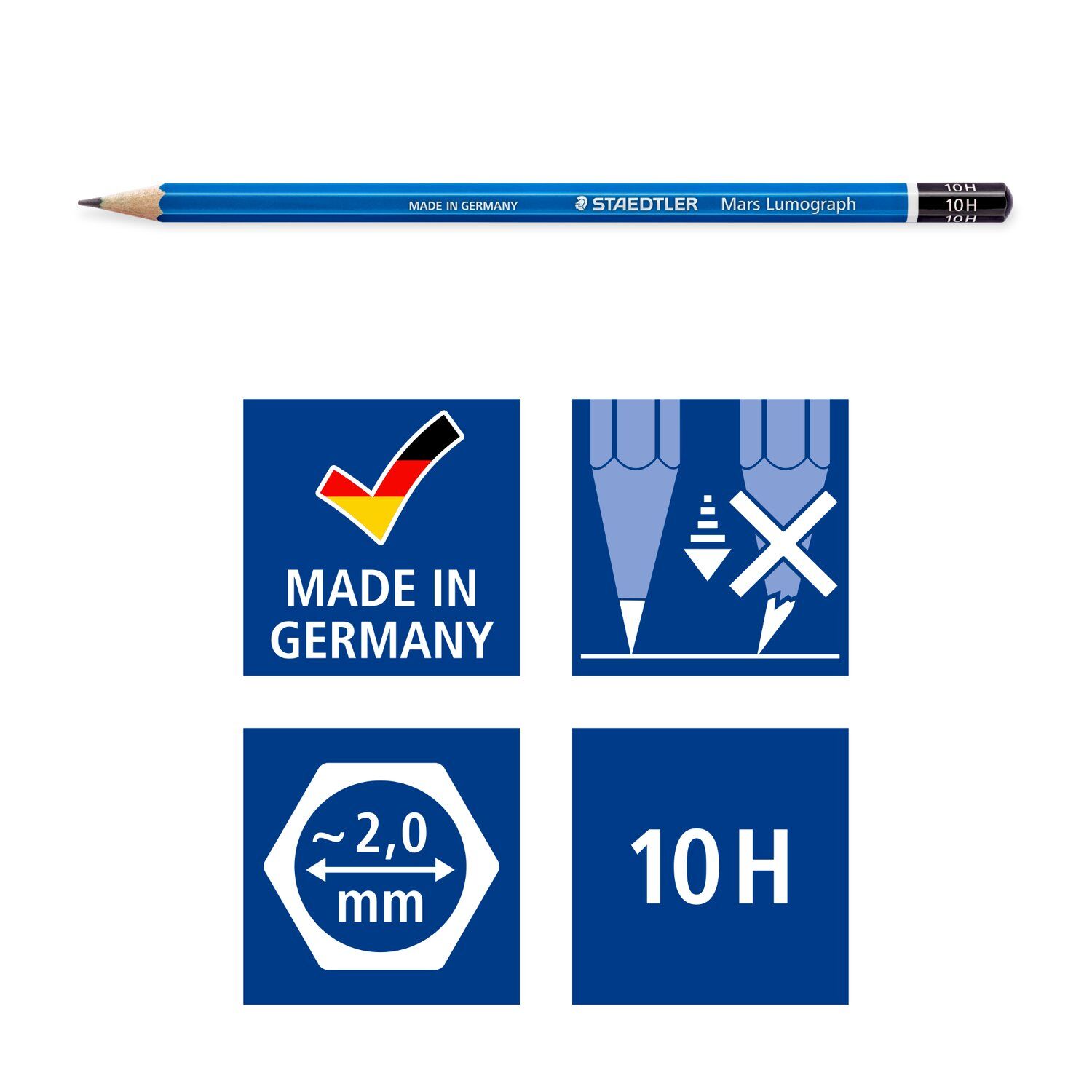 Staedtler Bleistift, Mars Lumograph 100, 1 St�ck, H�rtegrad: 10H Bild 5