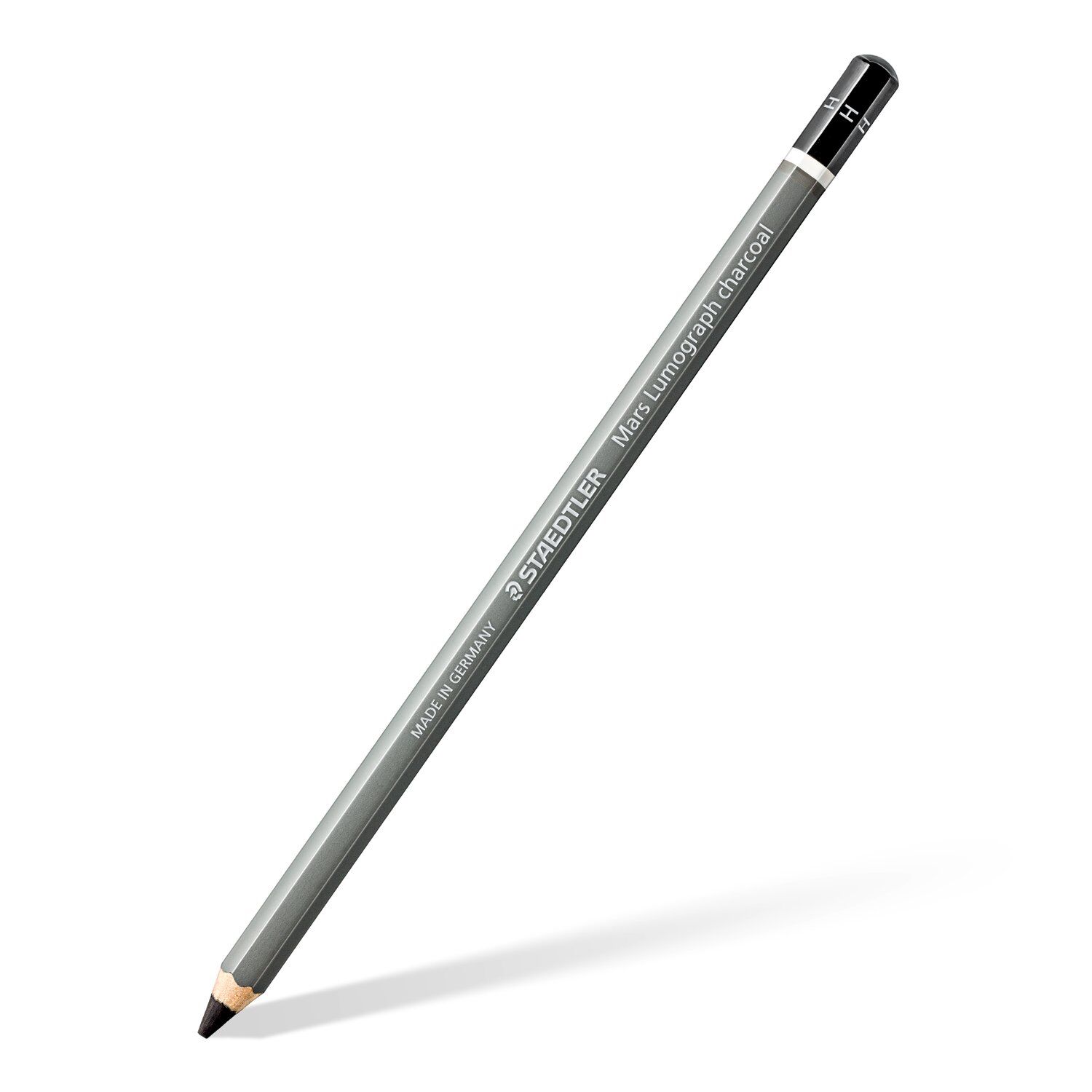 Staedtler Kohlestift, Mars Lumograph charcoal 100C, 1 St�ck, H (hard)