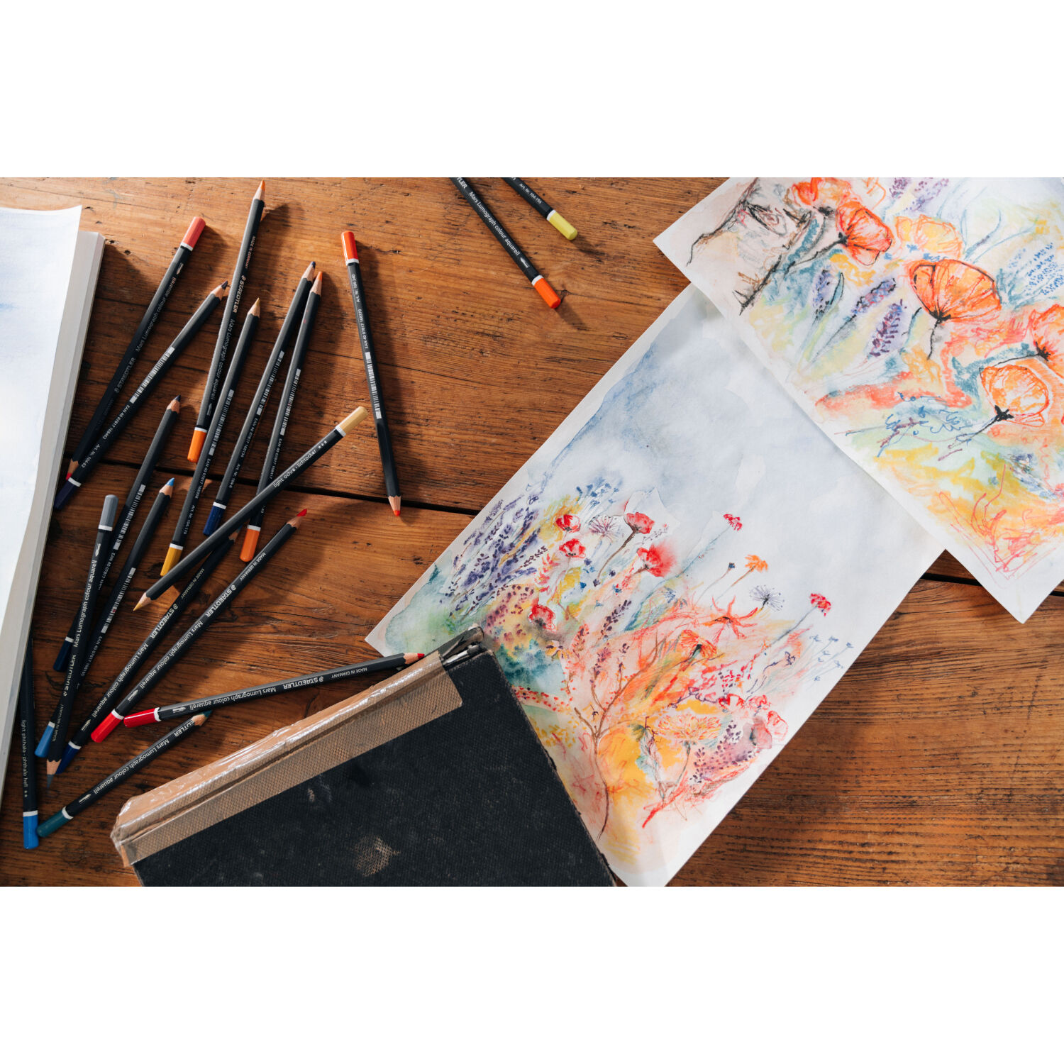 Staedtler Aquarell-Farbstift Mars Lumograph, Rotorange Bild 4