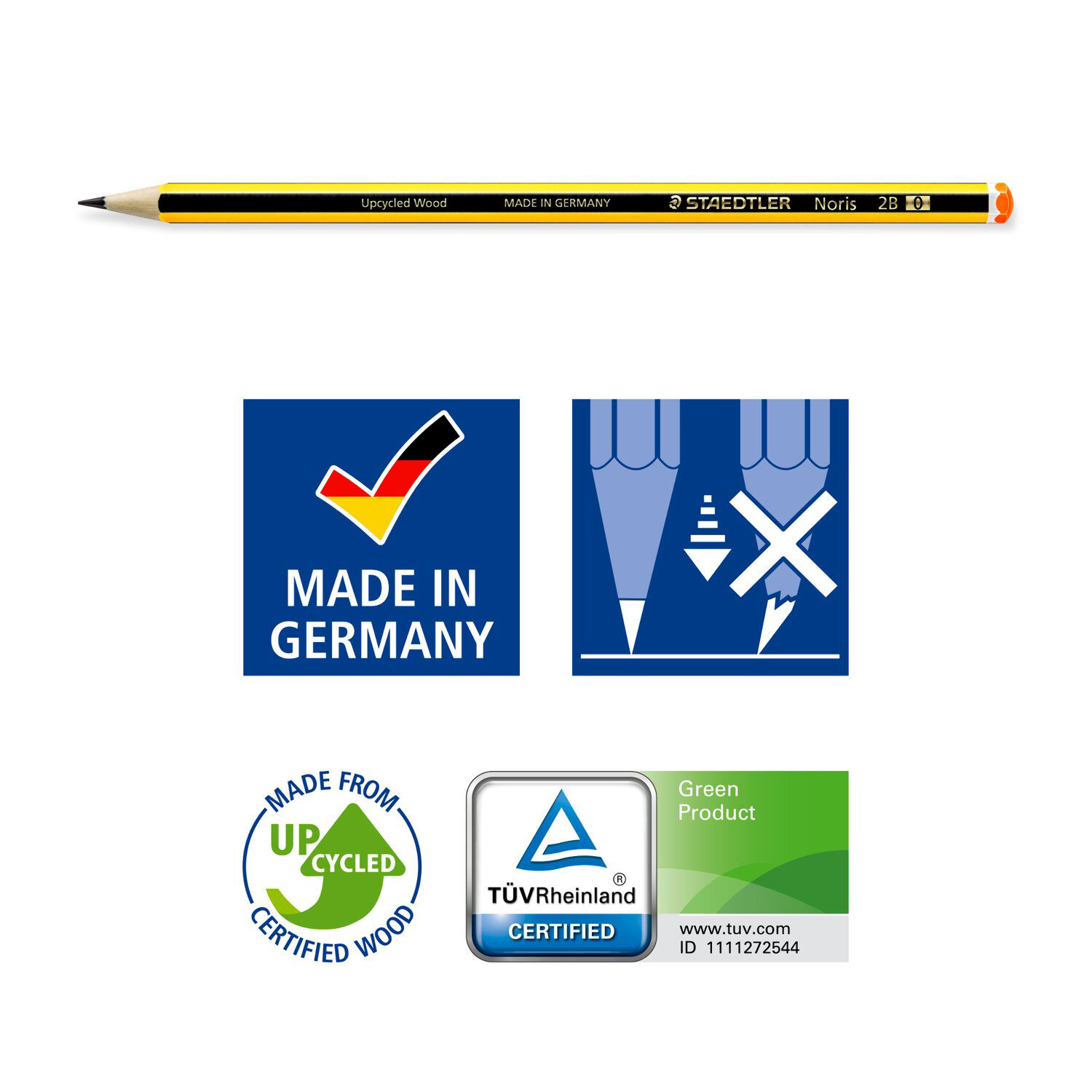 Staedtler Bleistift, Noris 120, Sechskant, 1 St�ck, H�rtegrad: 2B Bild 4