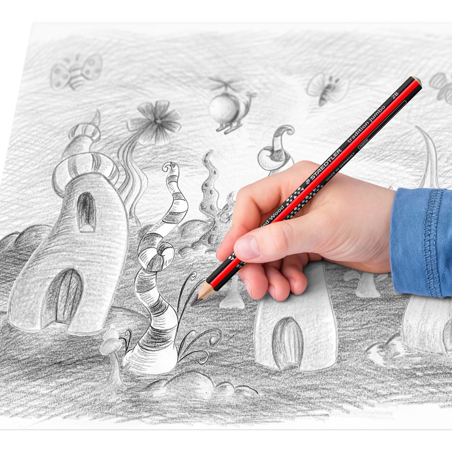 Staedtler Bleistift Tradition Jumbo, Mine 4 mm, 1 Stift, H�rtegrad: HB Bild 3