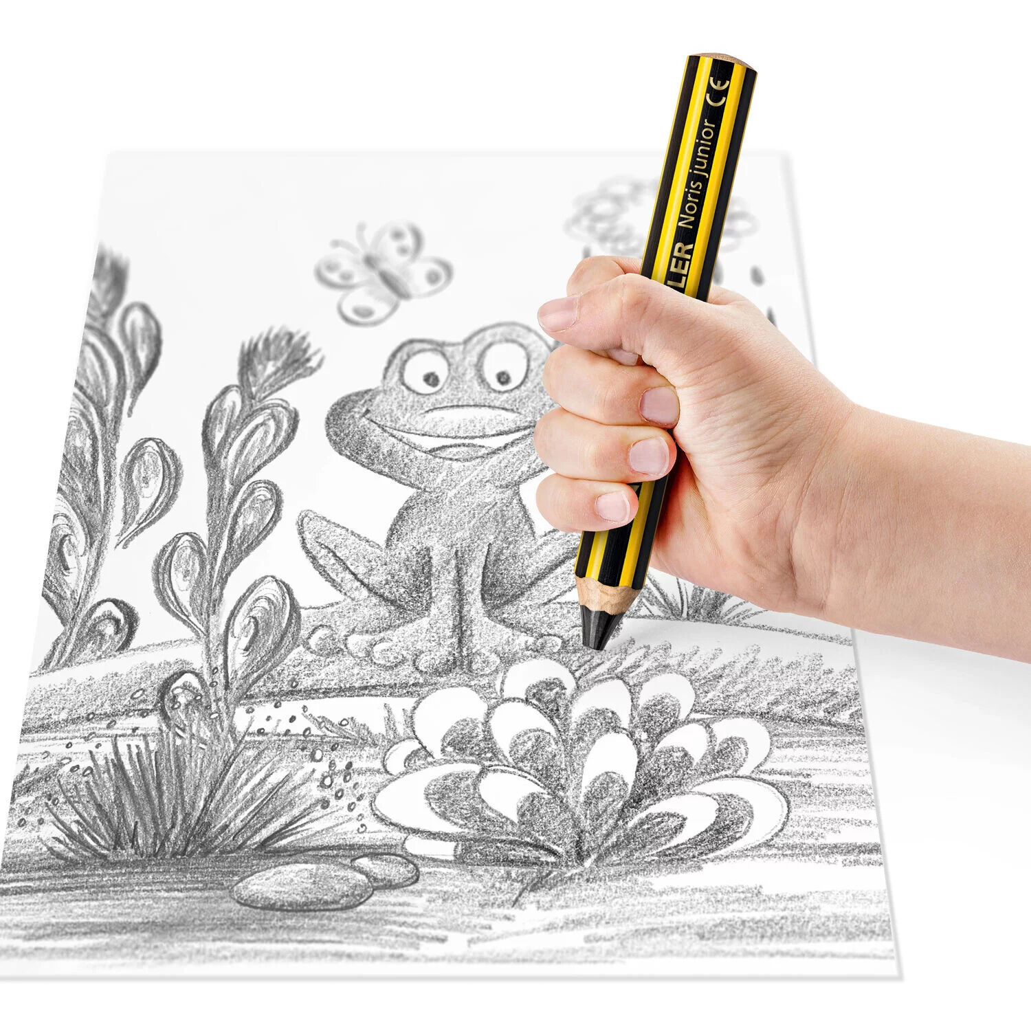 NEU 1 Kinder-Bleistift Noris Junior 141, H�rte: 2B, Mine: 7mm Bild 3