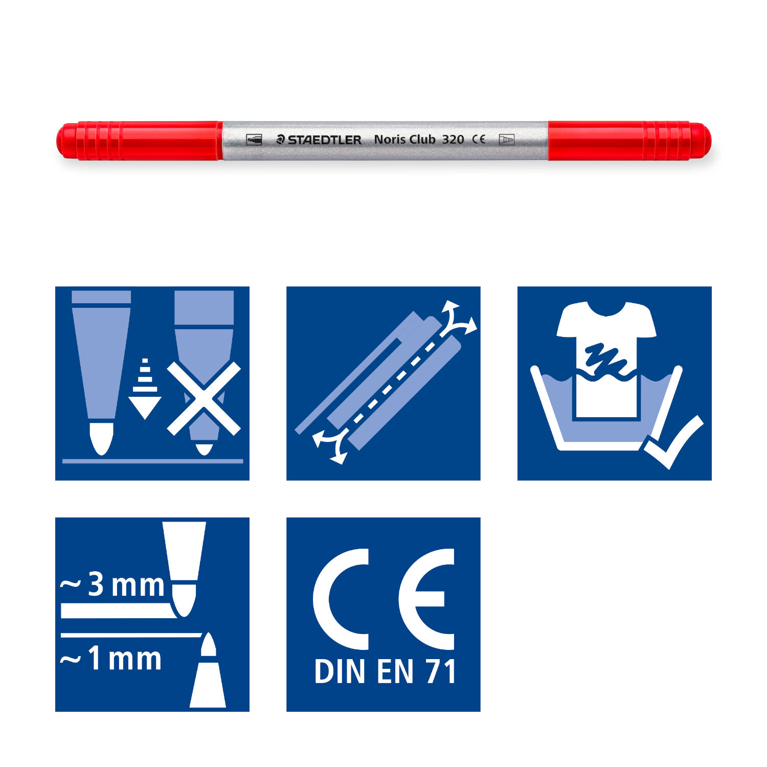 Staedtler Doppelfasermaler Noris 320, 10 St�ck Bild 3
