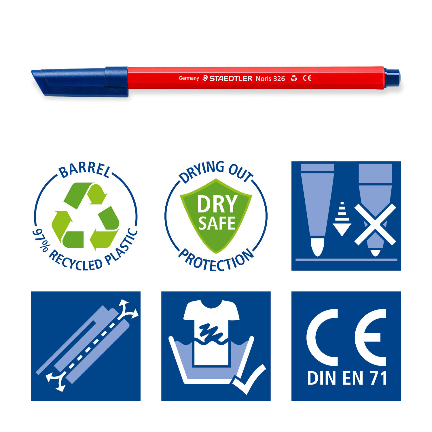 NEU Filzstifte / Fasermaler, Noris Kinderstift, 1 St�ck, gelb Bild 2