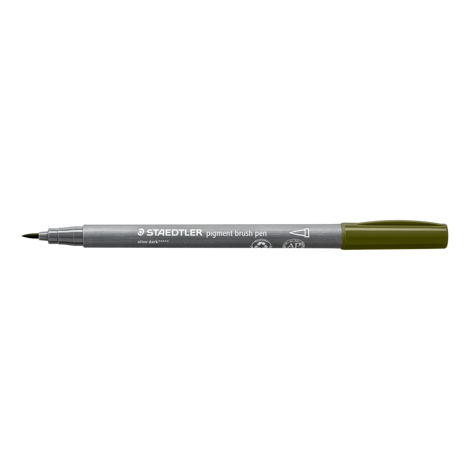 Staedtler Pigment Brush Pen, oliv dunkel