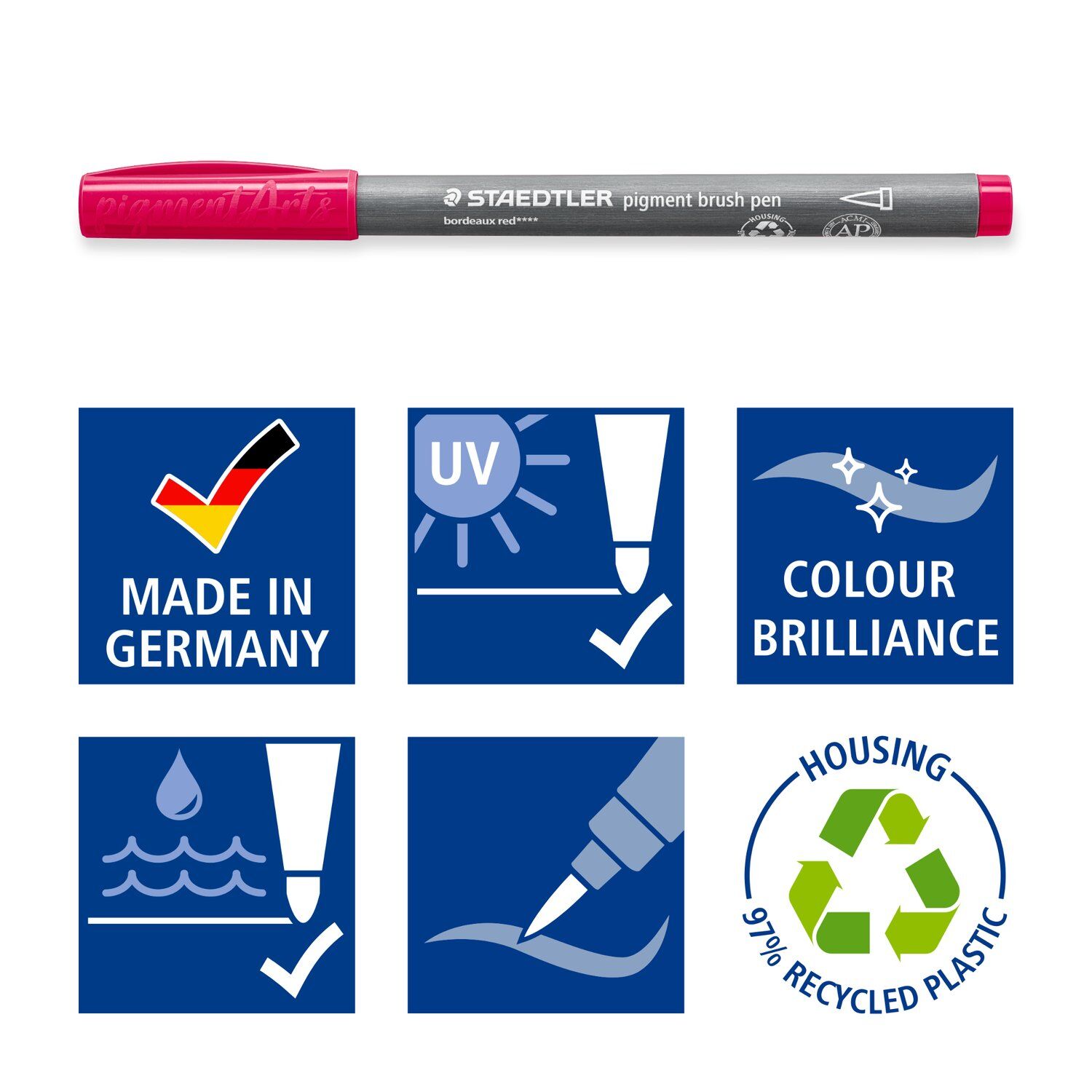 Staedtler Pigment Brush Pen, eisblau Bild 5