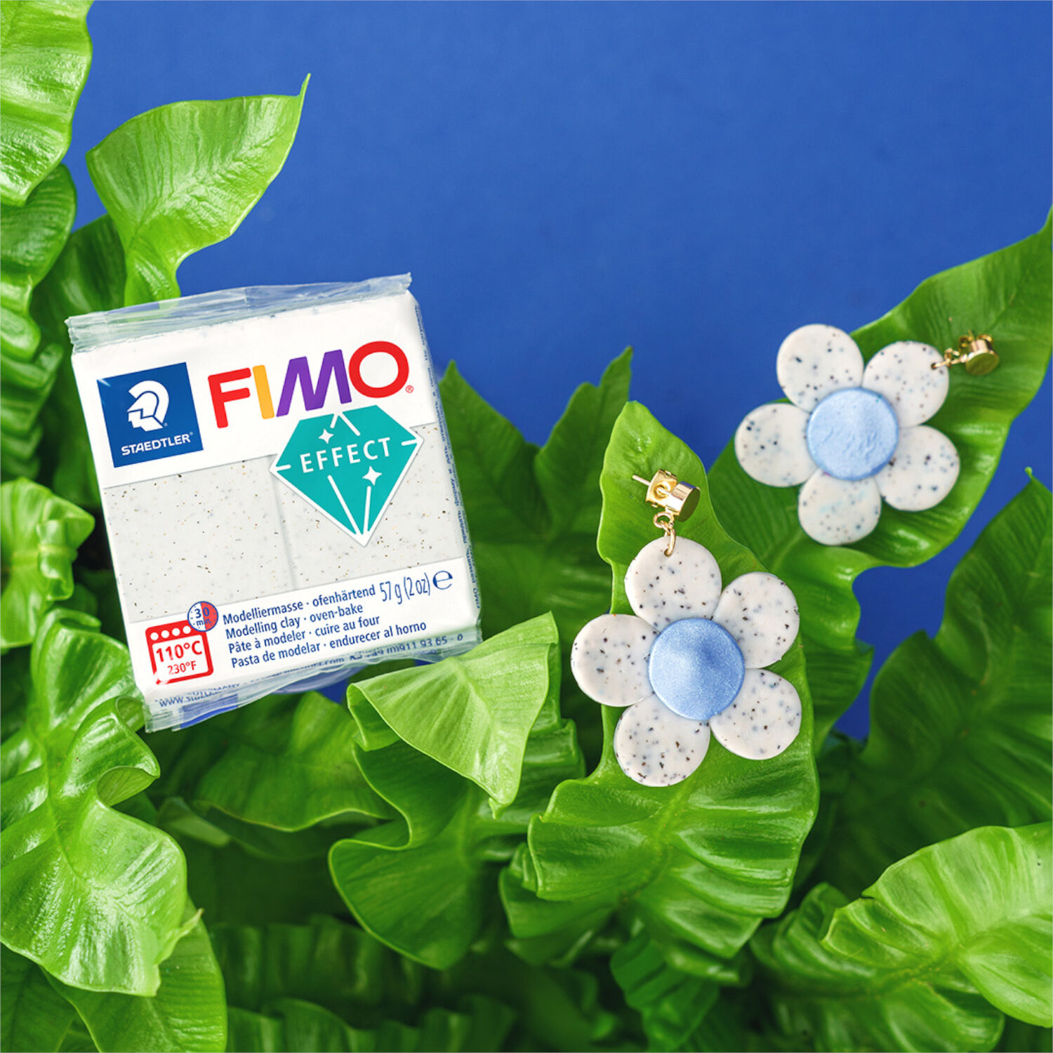 NEU Fimo Effect 57g, Botanical Seealge Wei� Bild 3