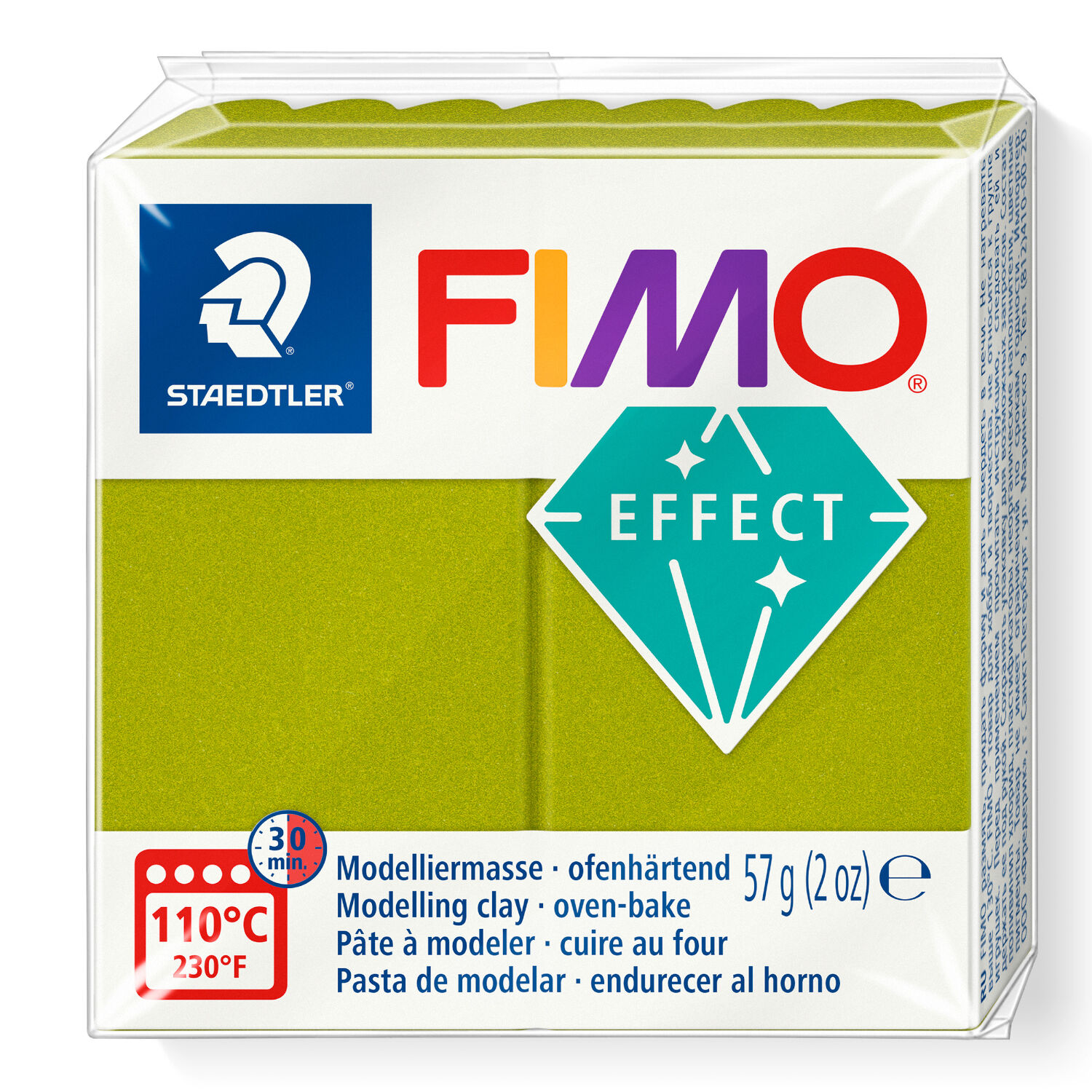 NEU Fimo Effect 57g, Metallic Gr�n
