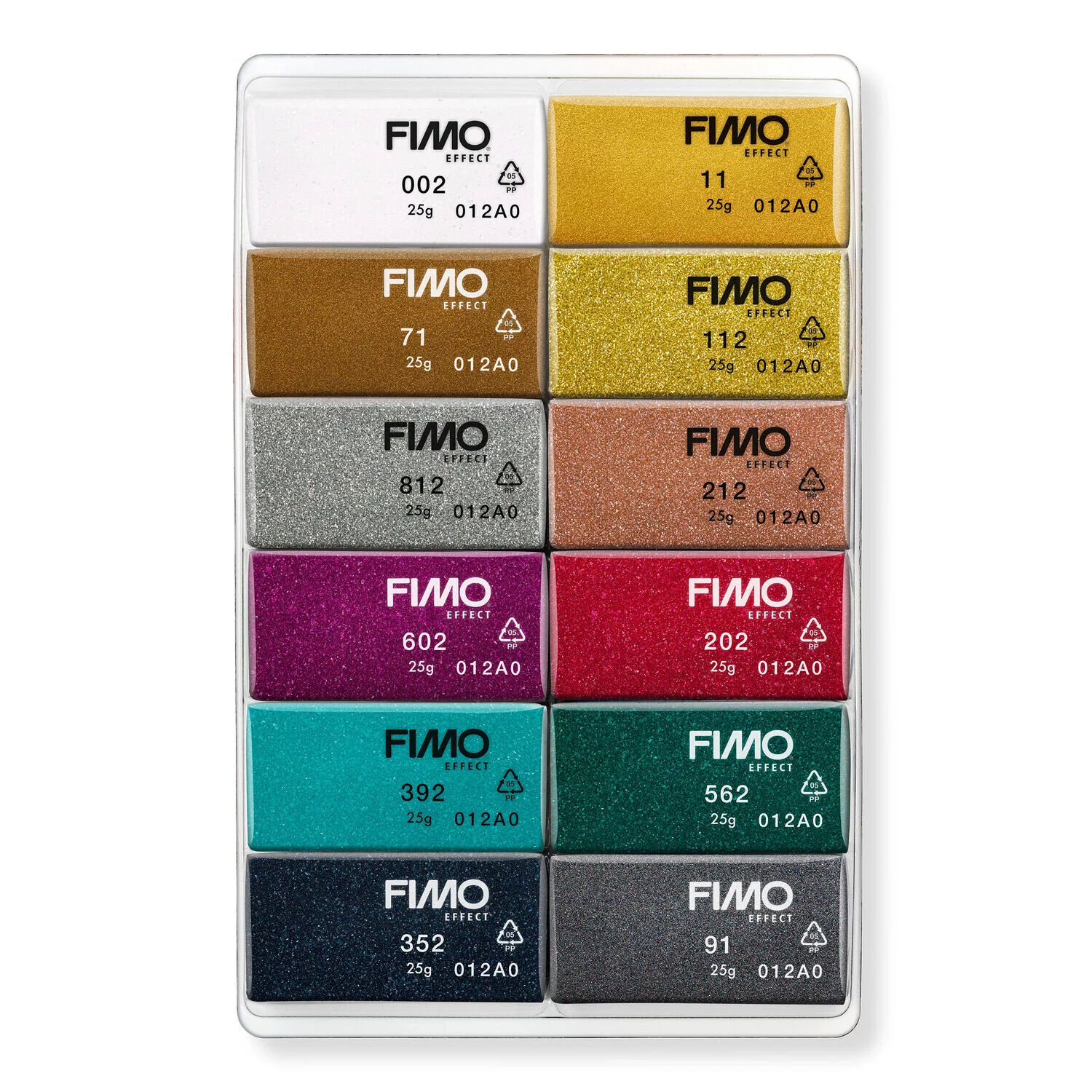 NEU Staedtler Fimo Effect Set Sparkle, 12 Halbbl�cke Bild 2