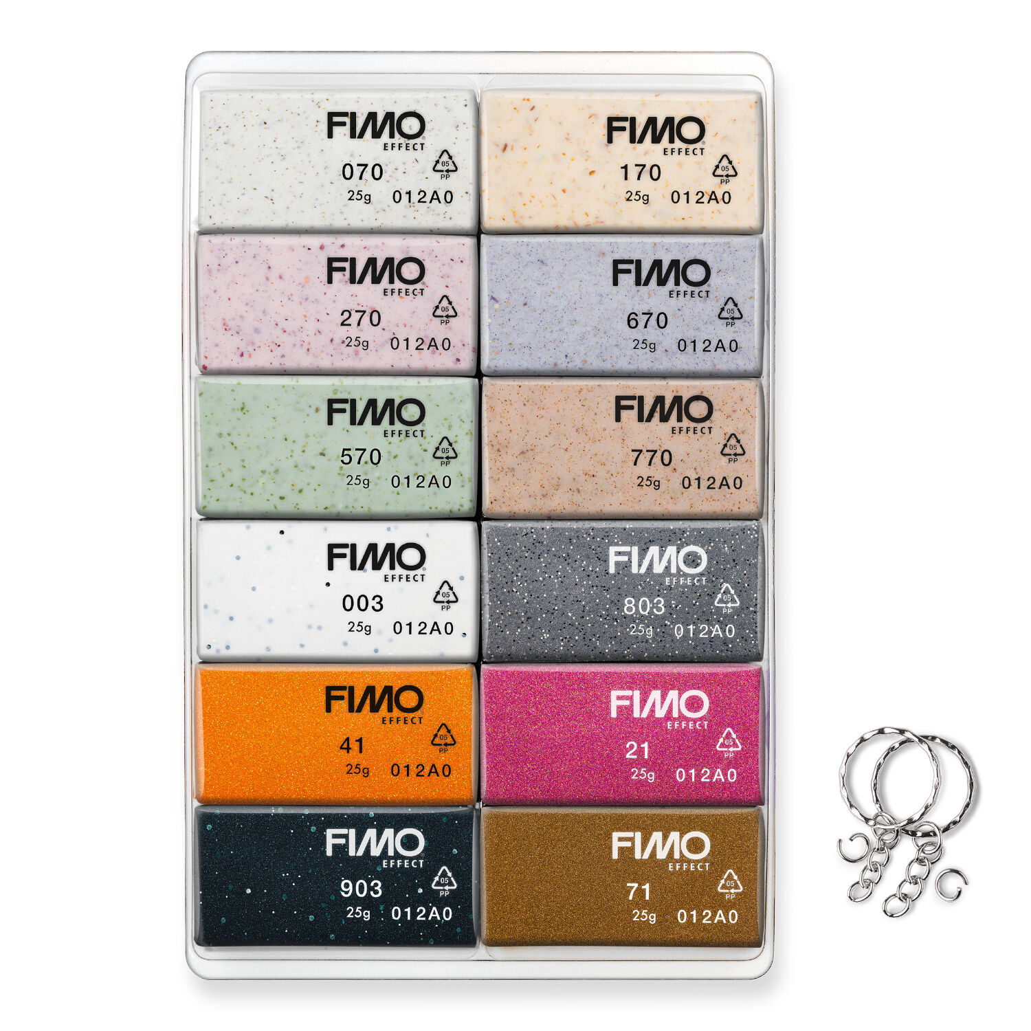 Staedtler Fimo effekt Set, BOHO COLOURS, 12 Halbbl�cke Bild 2