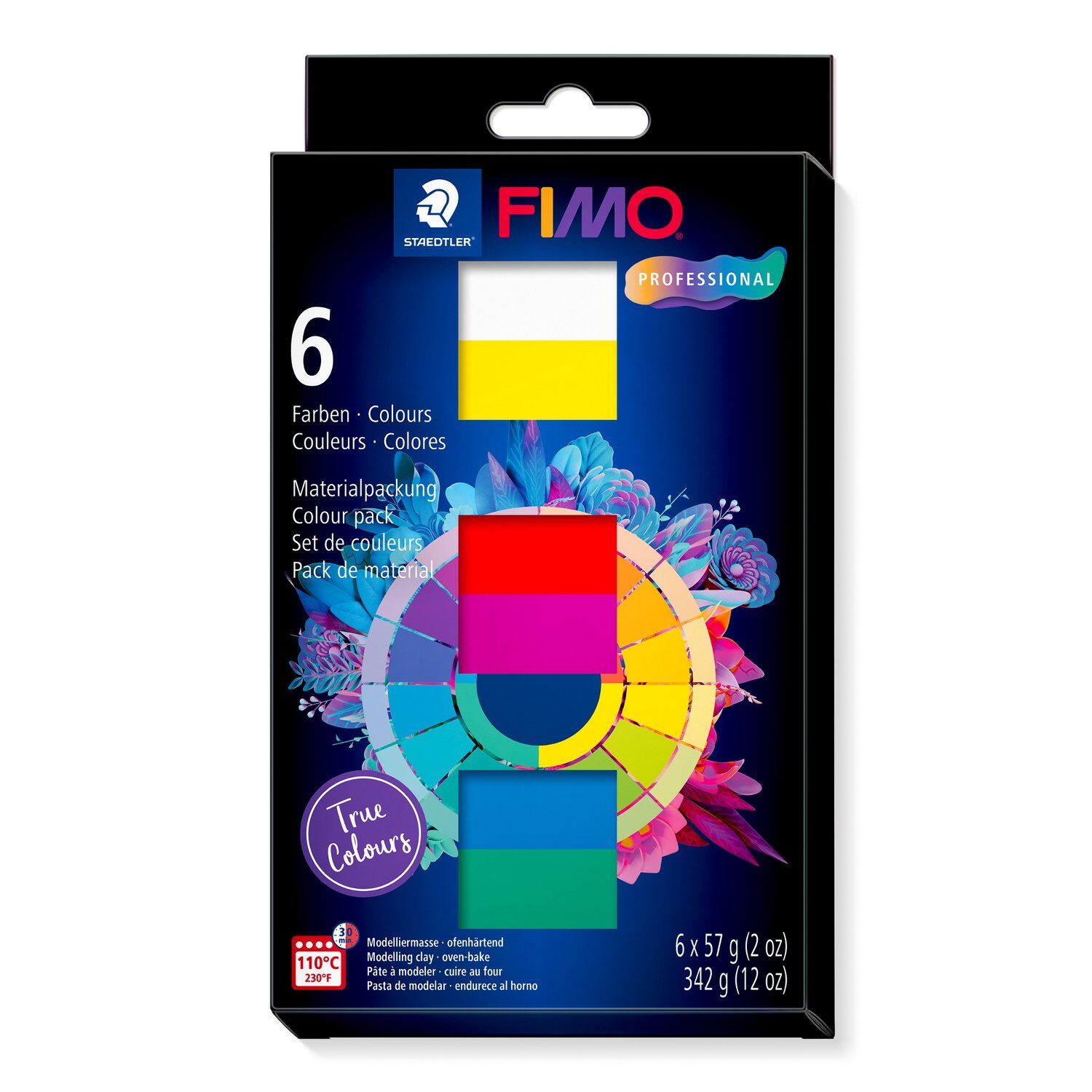 Staedtler Fimo professional Set, True Colours, 6 Bl�cke sortiert