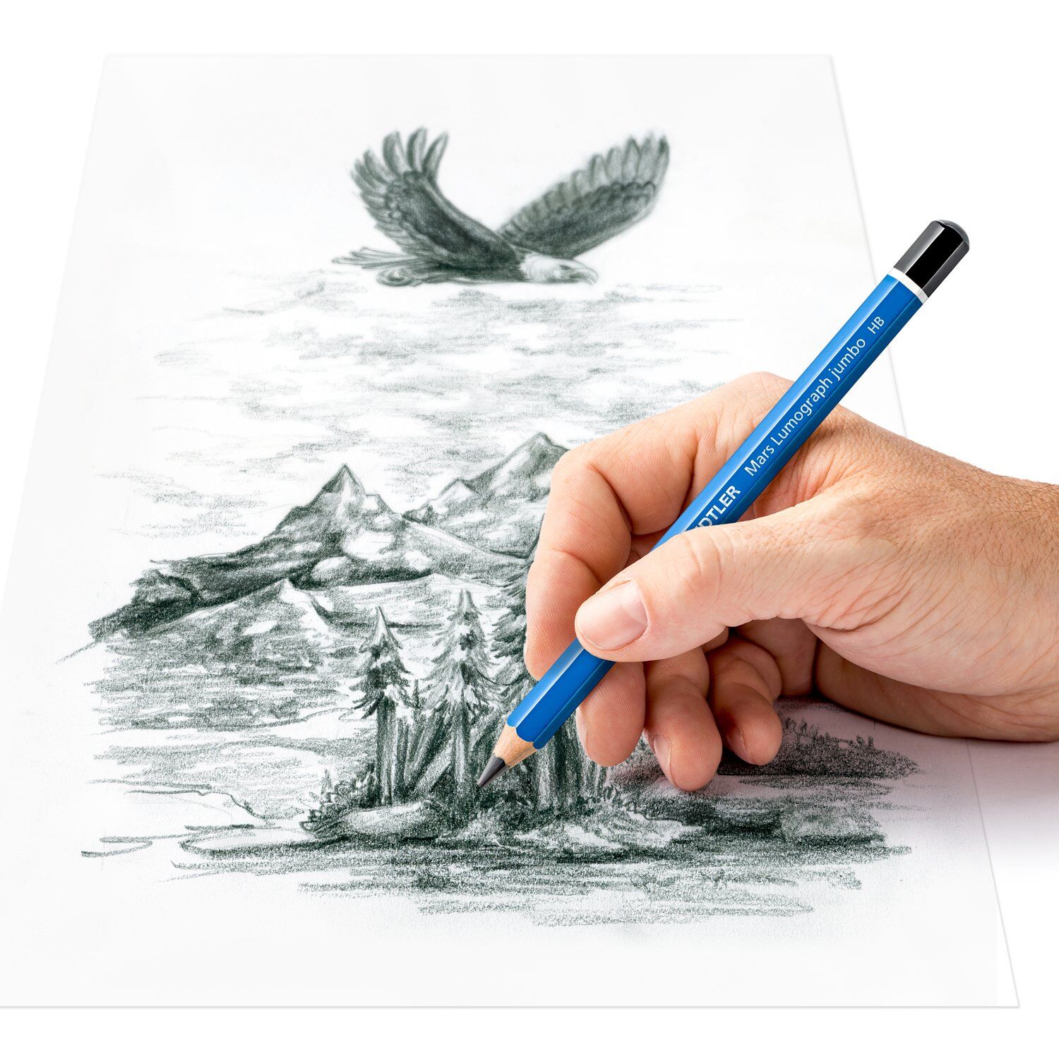 Staedtler Jumbo Bleistift, Mars Lumograph Mine: 5,3 mm, 1 St�ck, H�rtegrad: HB Bild 3