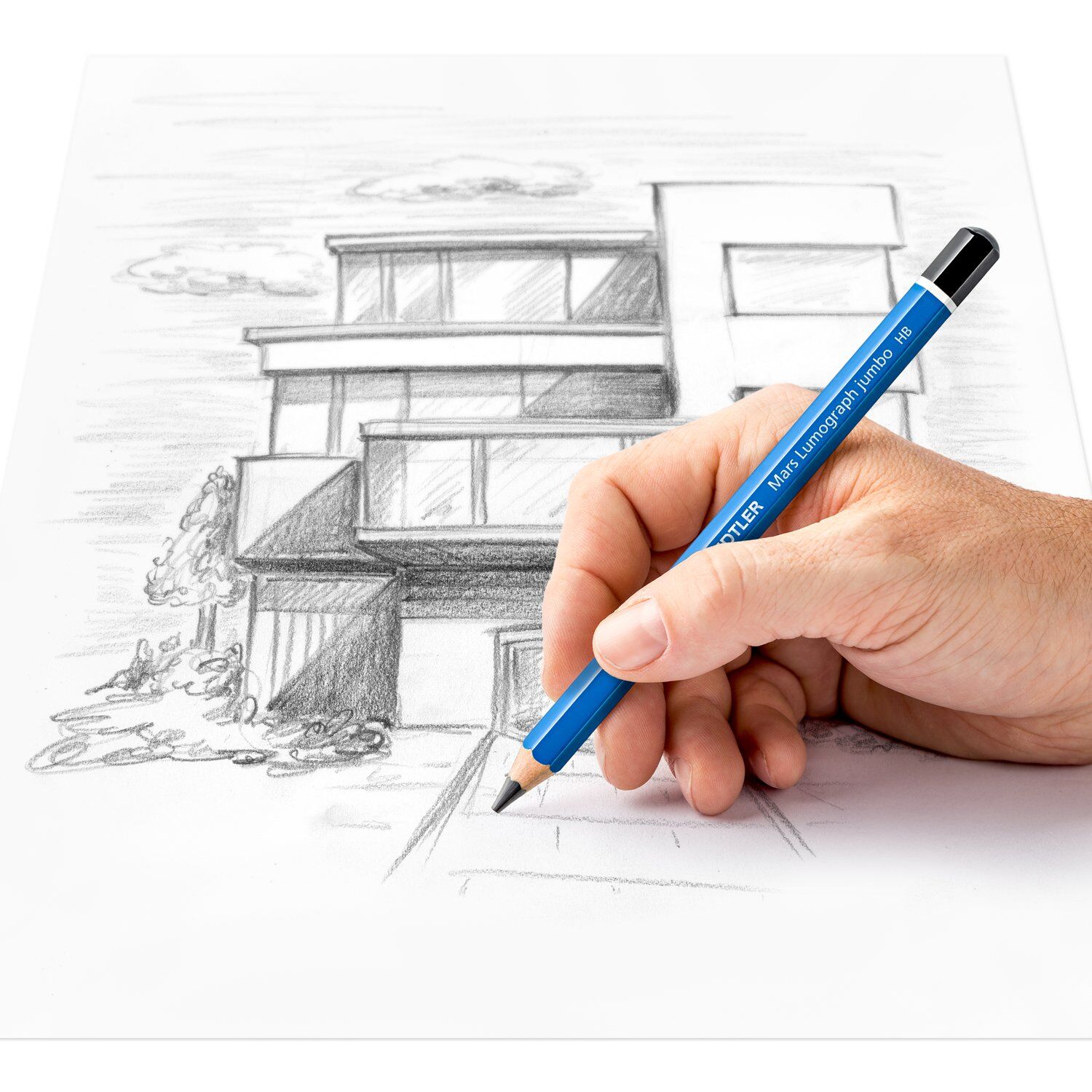 Staedtler Jumbo Bleistift, Mars Lumograph Mine: 5,3 mm, 1 St�ck, H�rtegrad: HB Bild 4