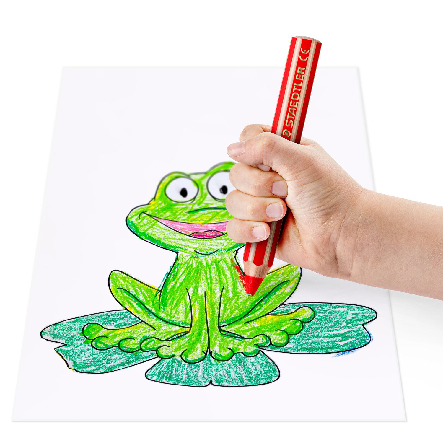 Staedtler Kindermalstift 3in1, Noris junior 140, 1 Stift, Gelb Bild 3