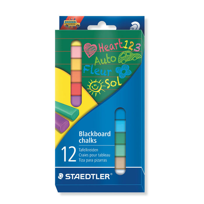 Farbige Tafelkreide, 12 St�ck � 90 mm